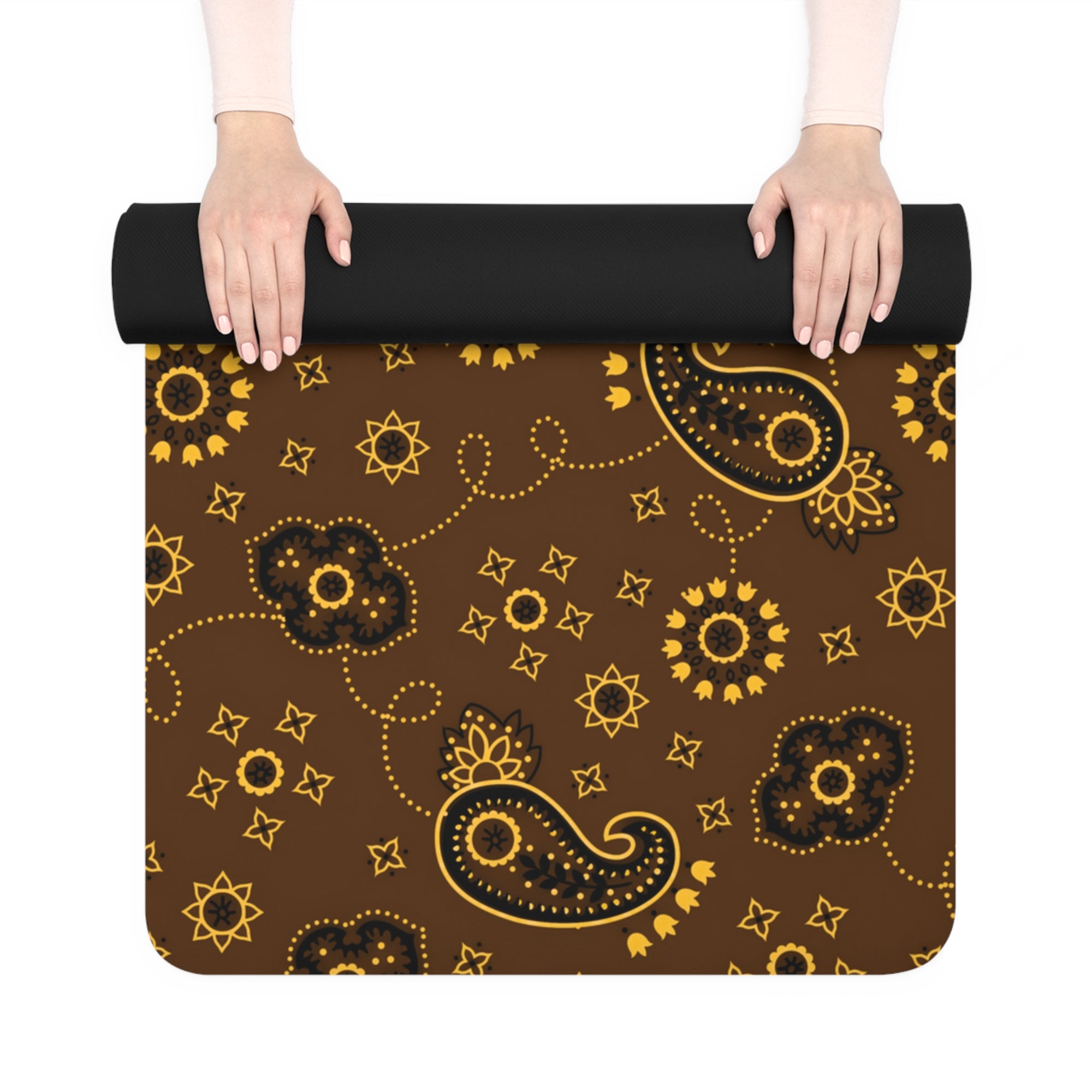 Hanky Code: Brown & Yellow Fluid Proof Rimming Mat