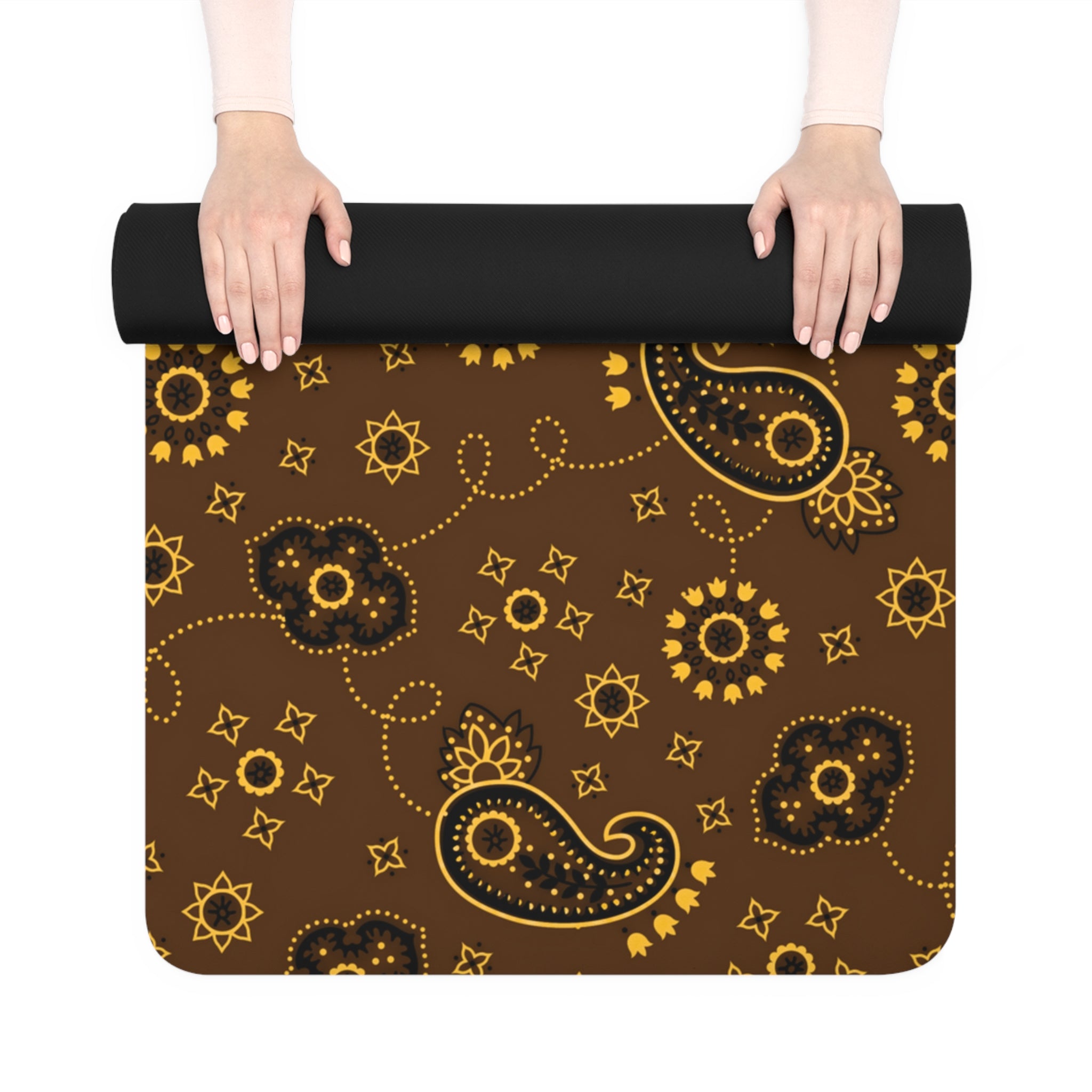 Hanky Code: Brown & Yellow Fluid Proof Rimming Mat