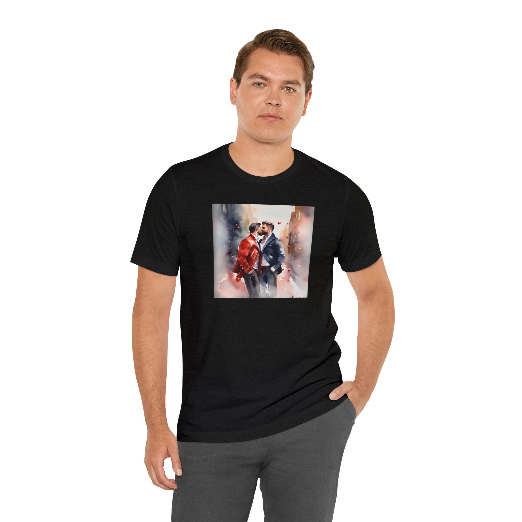 Gay Valentines: "Heartfelt Kiss" Tee - T-Shirt - Twisted Jezebel