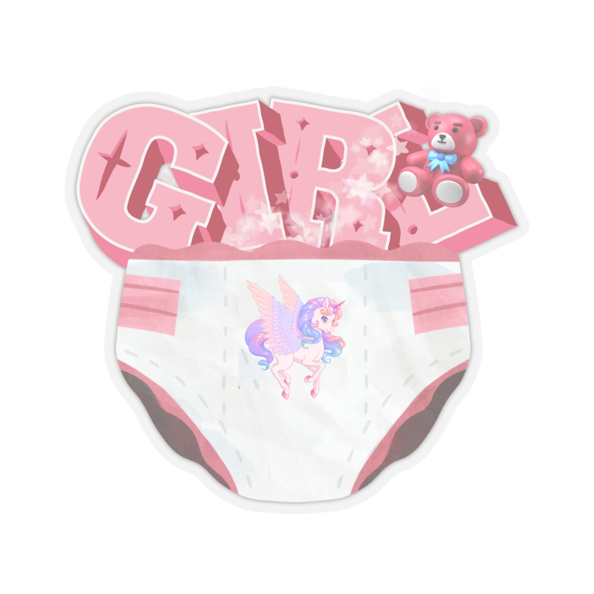 Diaper Girl Kiss-Cut Stickers - Kiss-Cut Stickers - Twisted Jezebel