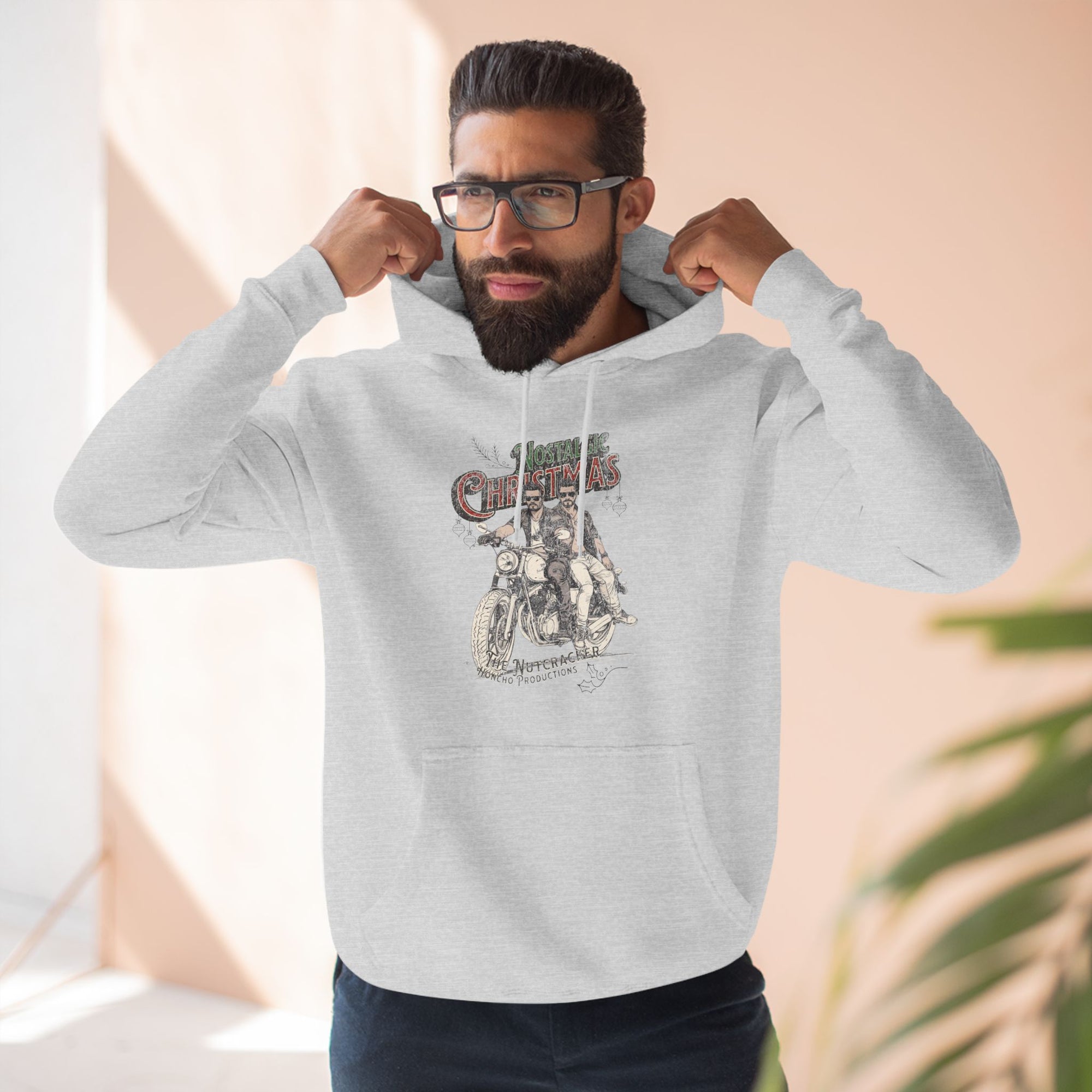 A Honcho Inspired Nostalgic Christmas Three-Panel Fleece Hoodie