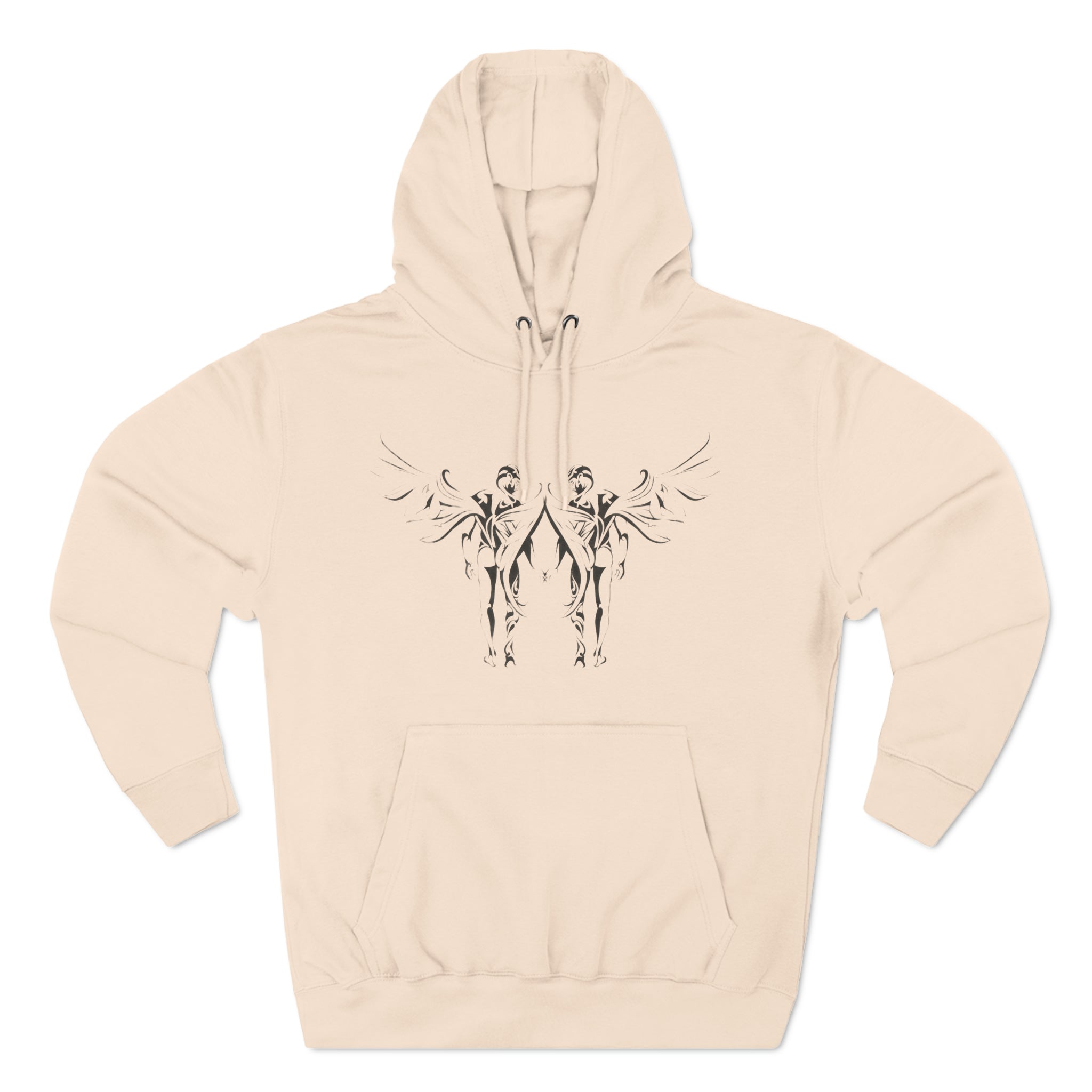 Angels in Love Three-Panel Fleece Hoodie - Hoodie - Twisted Jezebel