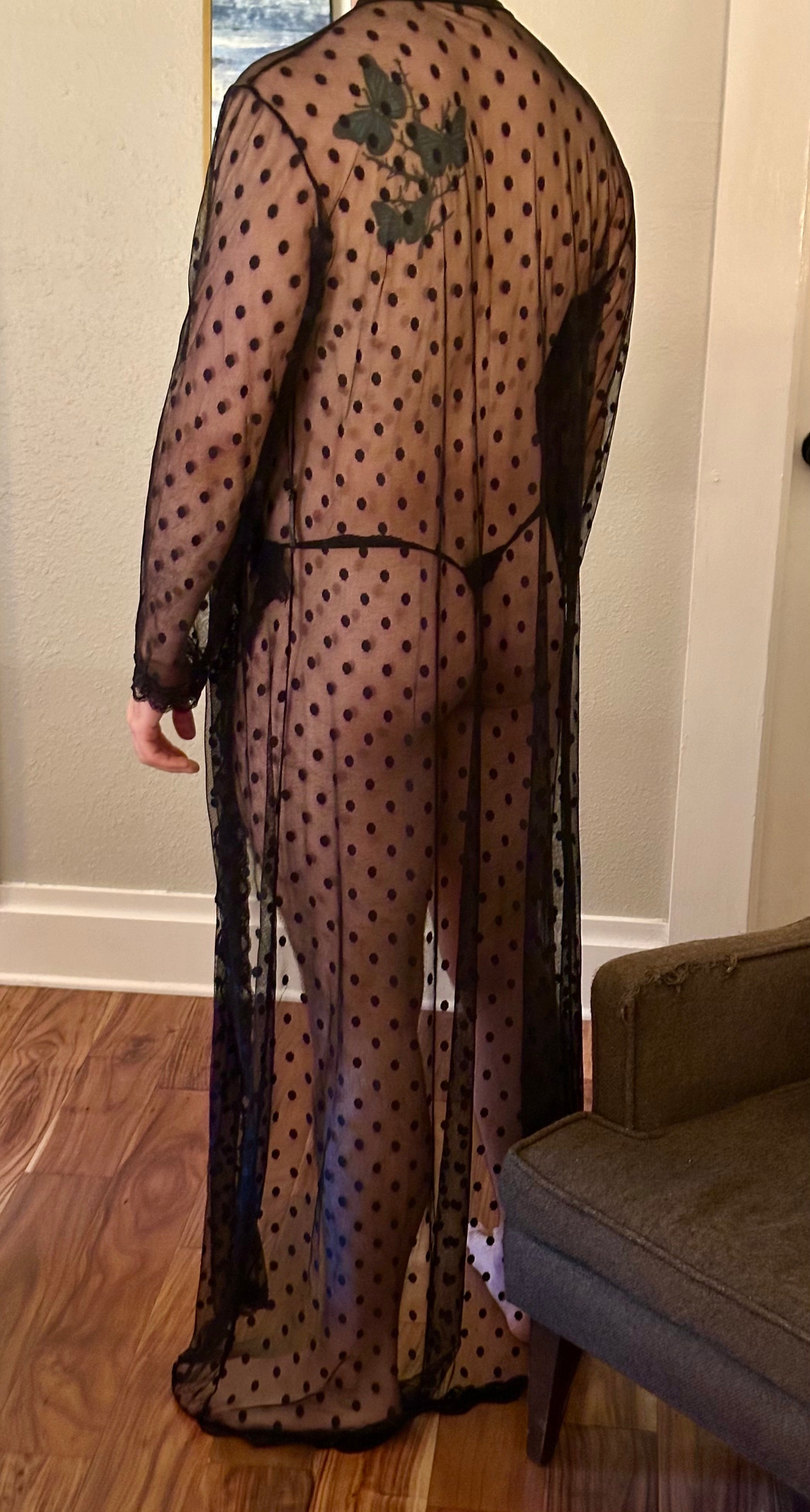Kimono Bathrobe & Thong Set - Bathrobe - Twisted Jezebel