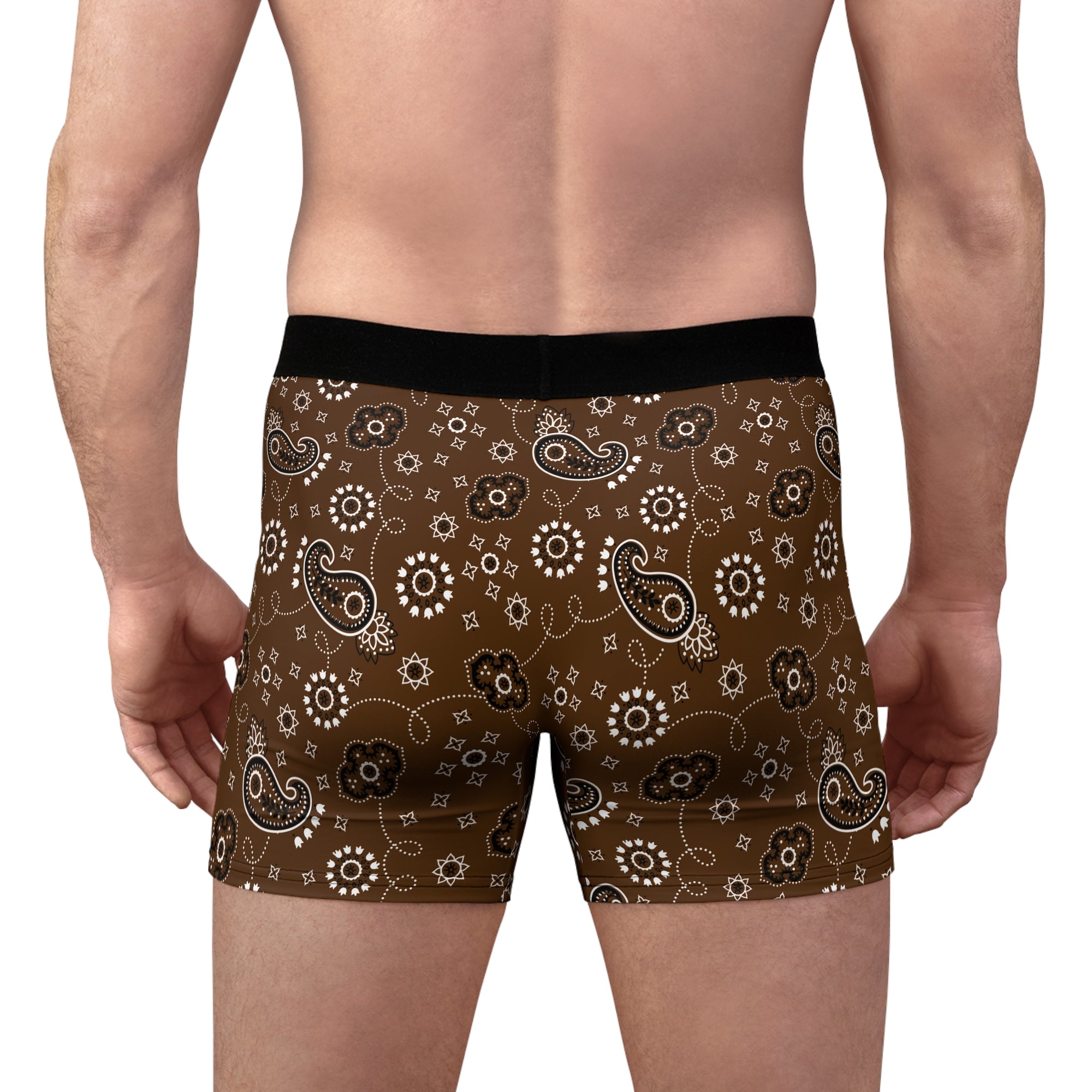 Men's Boxer Briefs Hanky Code: Brown