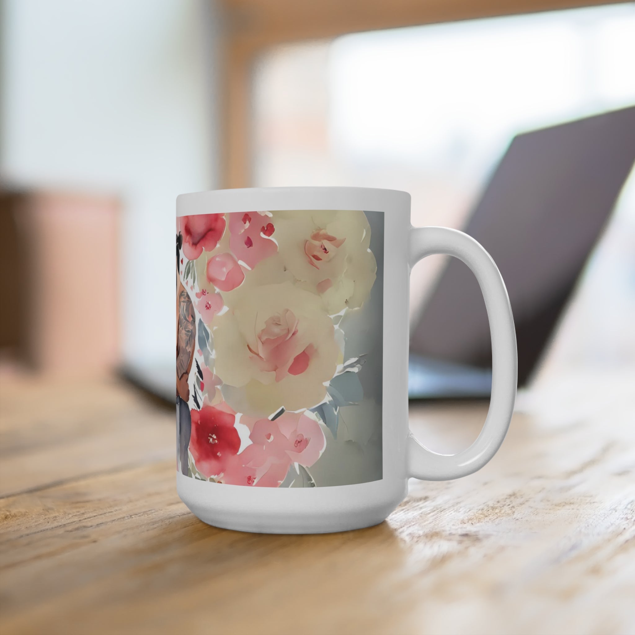 Gay Valentine: Blossoming Love Mug - Mug - Twisted Jezebel