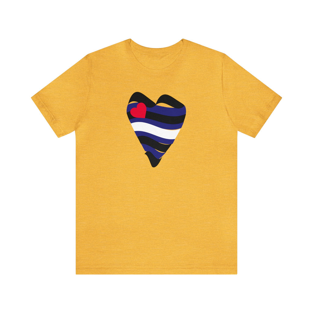 Leather Heart Tee - Tee - Twisted Jezebel