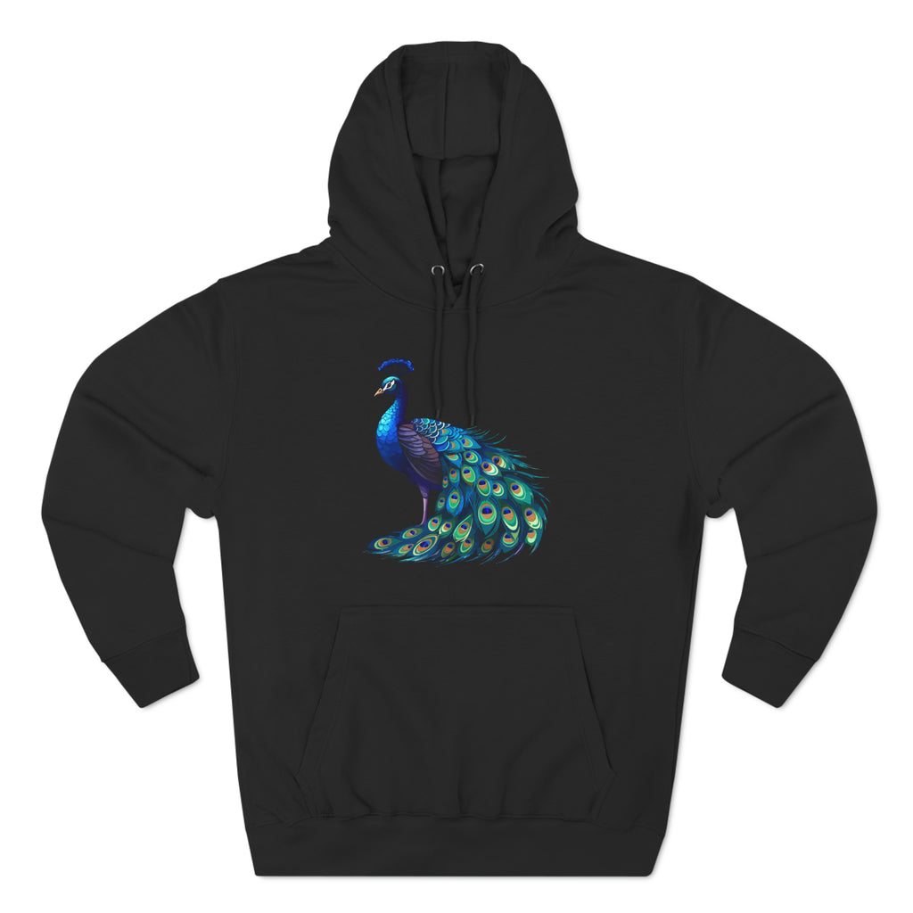 Proud as a Peacock Three-Panel Fleece Hoodie - Hoodie - Twisted Jezebel