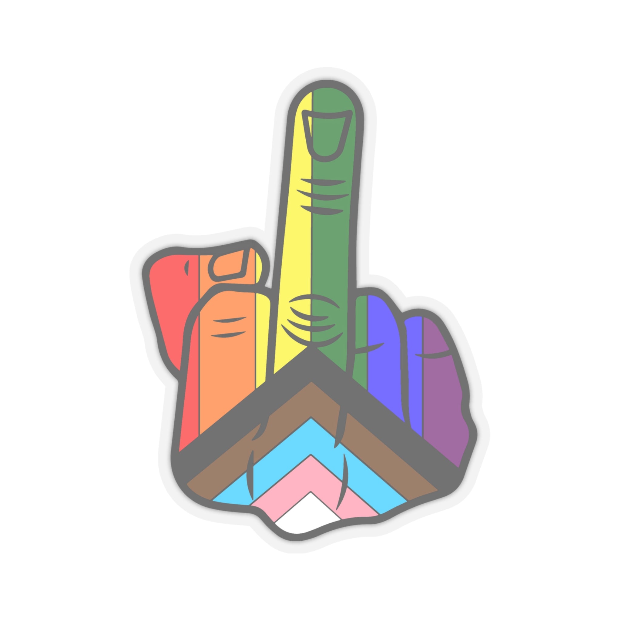 Fuck You Pride Kiss-Cut Stickers - Kiss-Cut Stickers - Twisted Jezebel