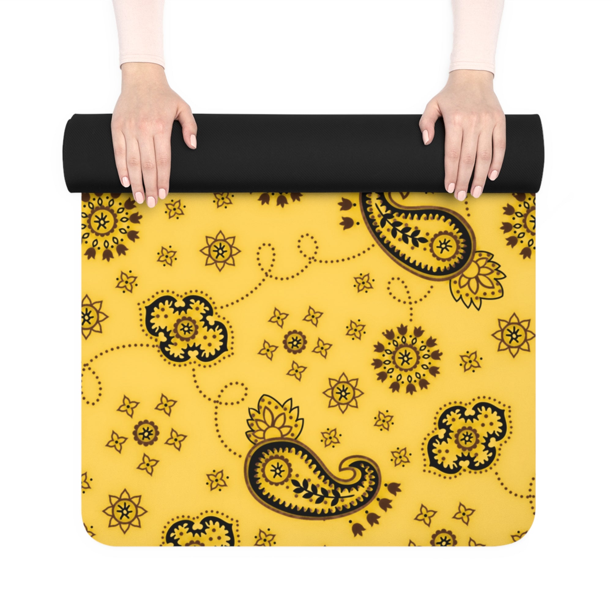 Hanky Code: Yellow & Brown Fluid Proof Rimming Mat