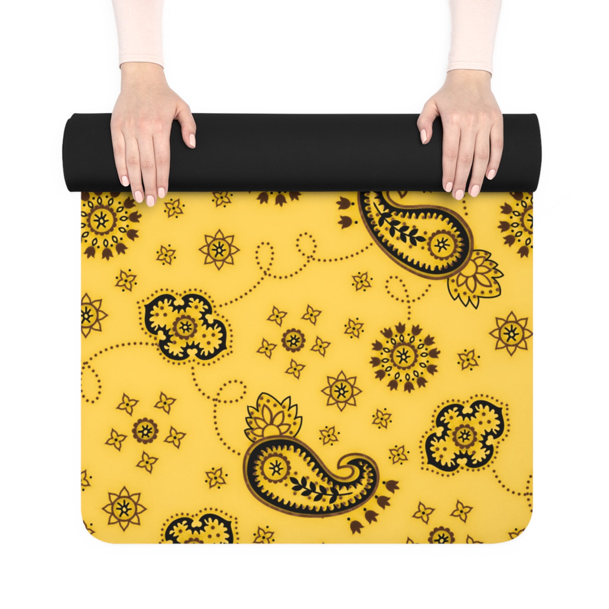 Hanky Code: Yellow & Brown Fluid Proof Rimming Mat