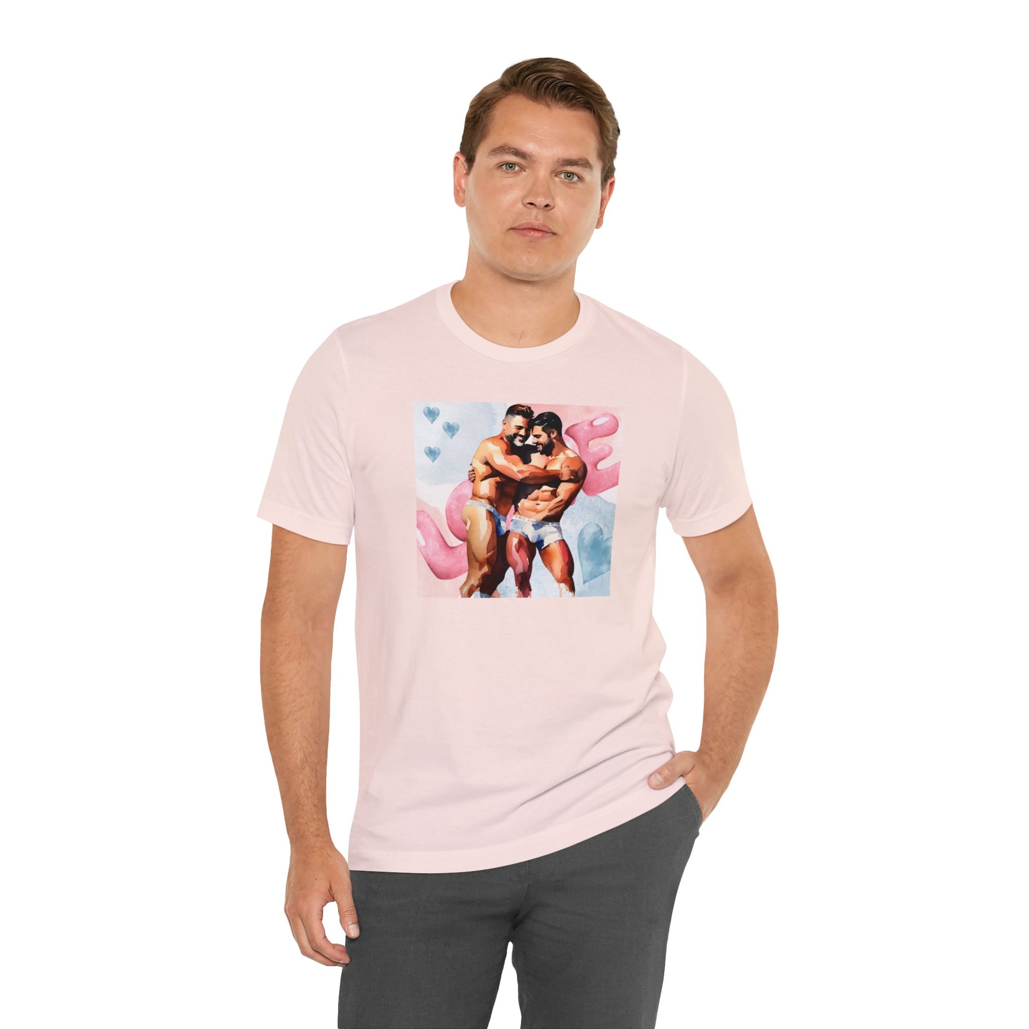 Gay Valentines: "Embrace of Affection" Tee - T-Shirt - Twisted Jezebel