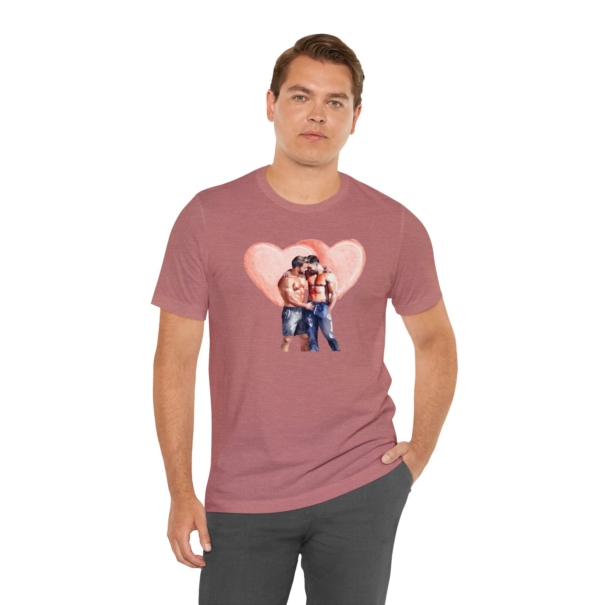 Gay Valentines: "Heartfelt Connection" Tee - T-Shirt - Twisted Jezebel