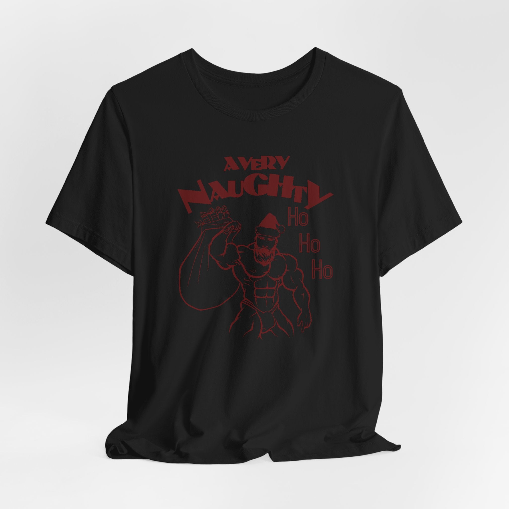 A Very Naughty Ho, Santa Muscle Bear Tee