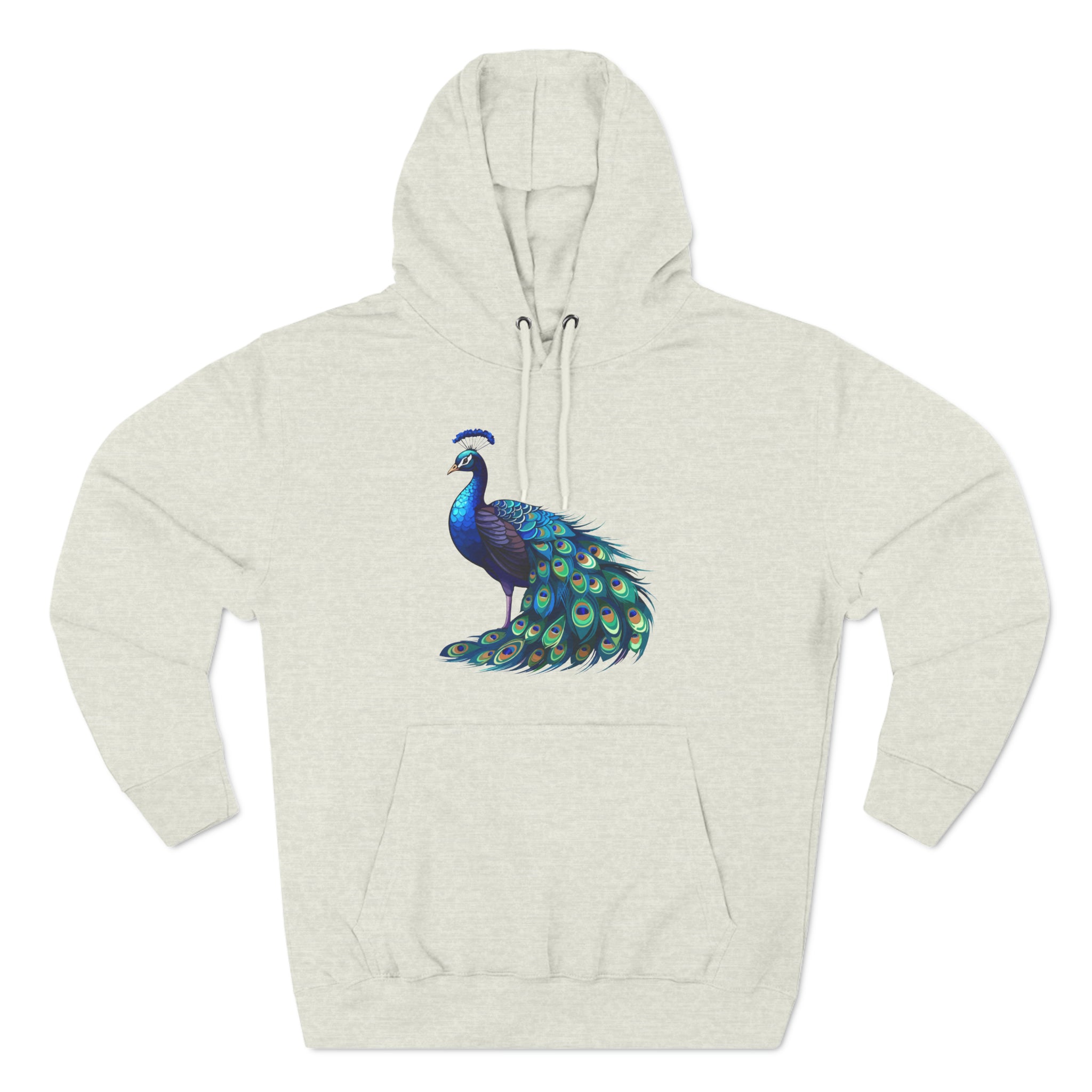 Proud as a Peacock Three-Panel Fleece Hoodie - Hoodie - Twisted Jezebel