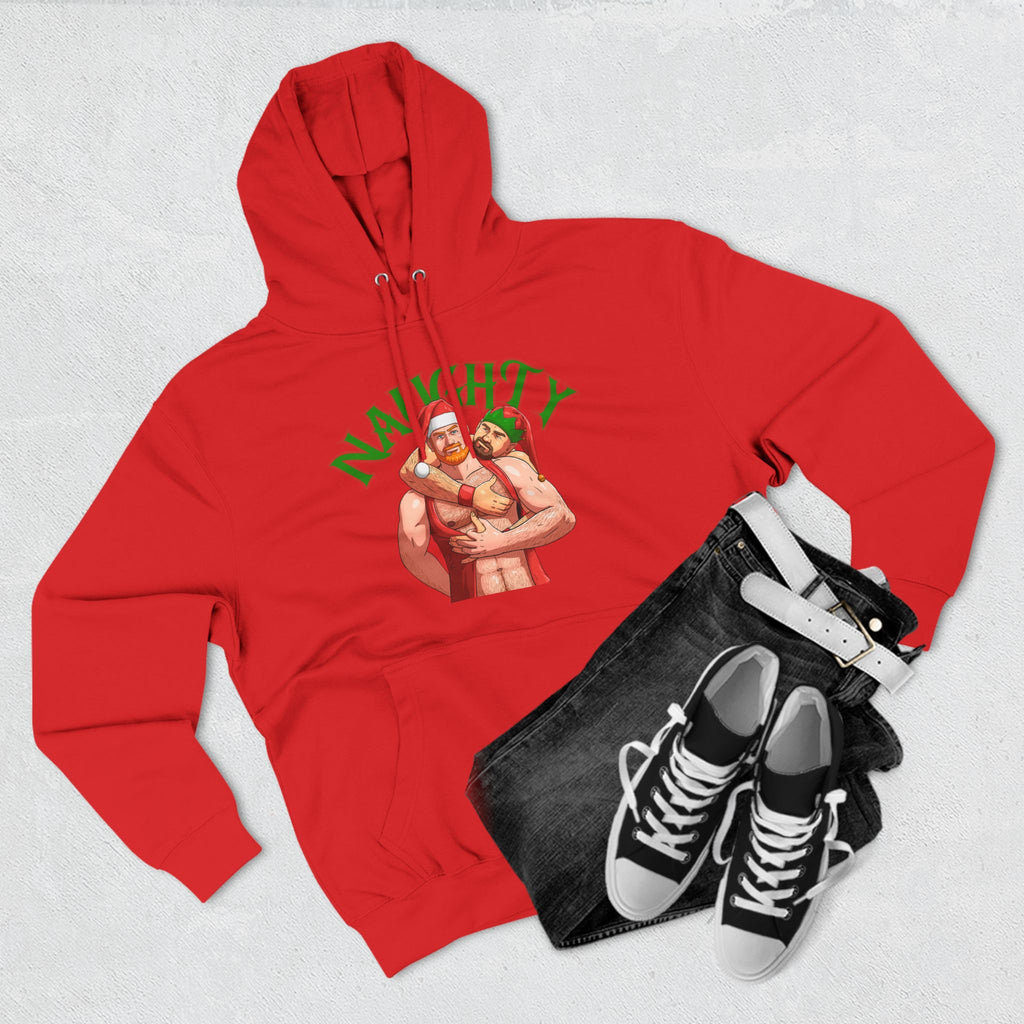 Naughty Elves Three-Panel Fleece Hoodie