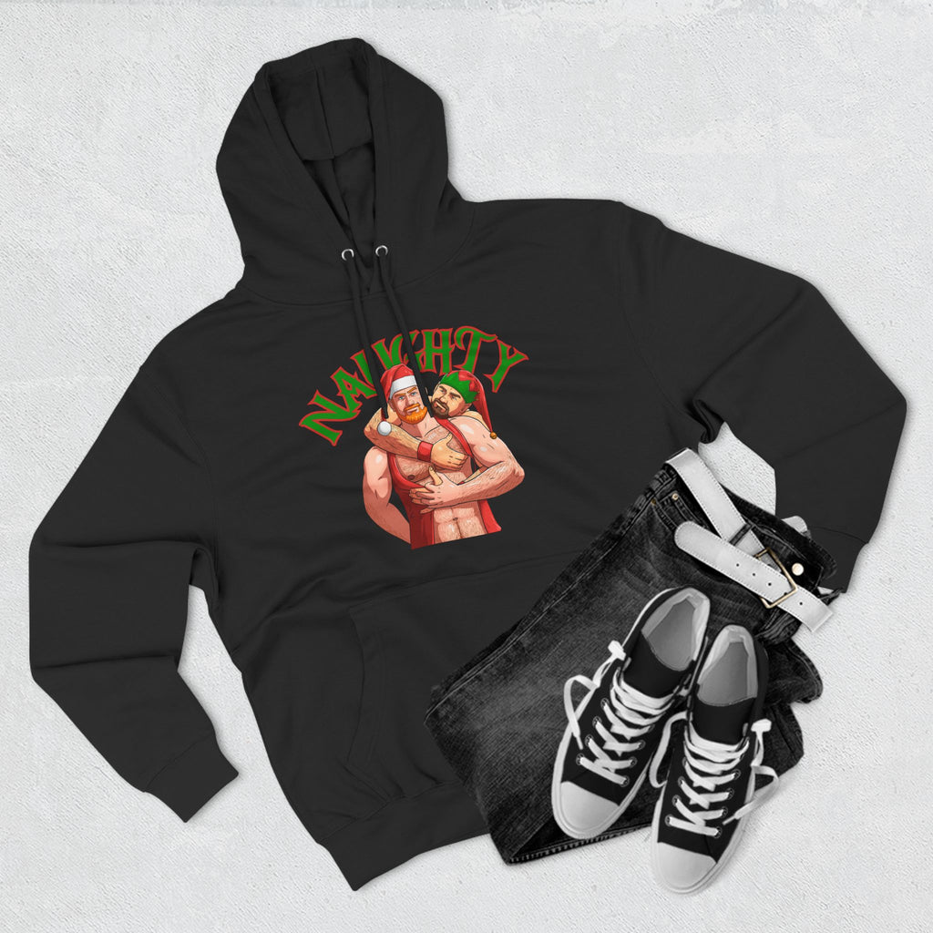 Naughty Elves Three-Panel Fleece Hoodie