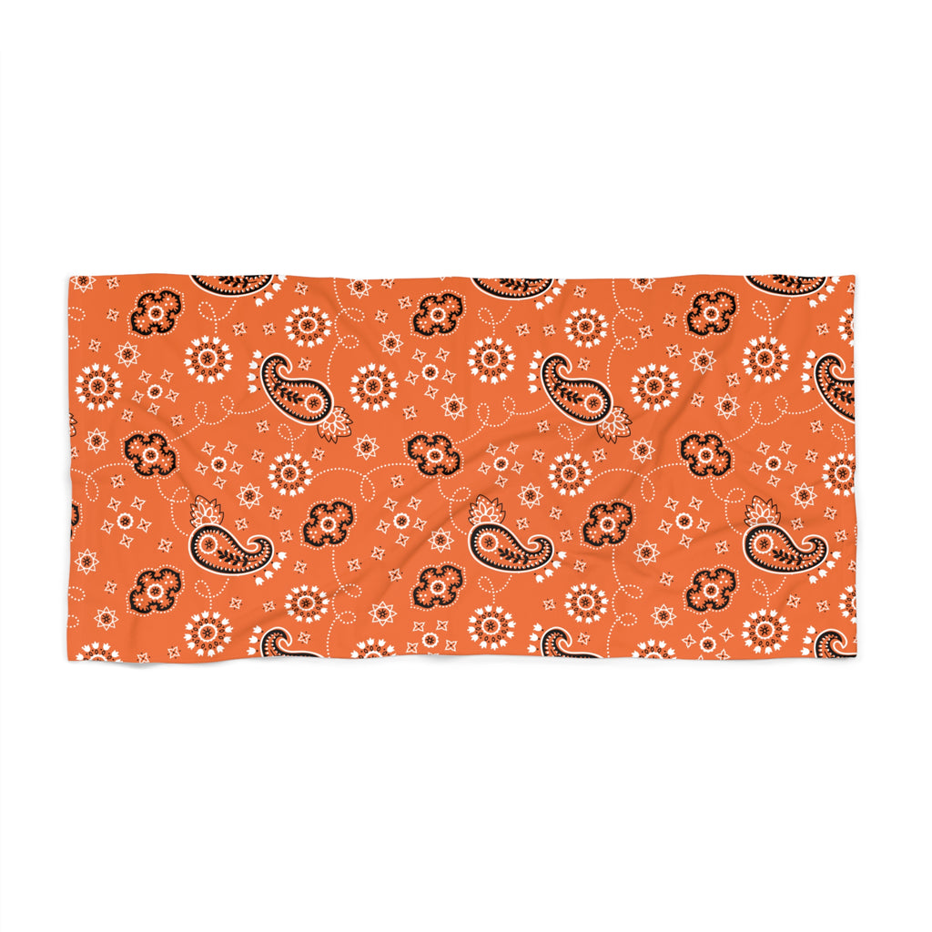 Hanky Code: Orange, Rimming Mat Towel