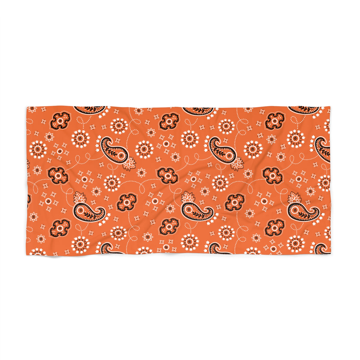 Hanky Code: Orange, Rimming Mat Towel