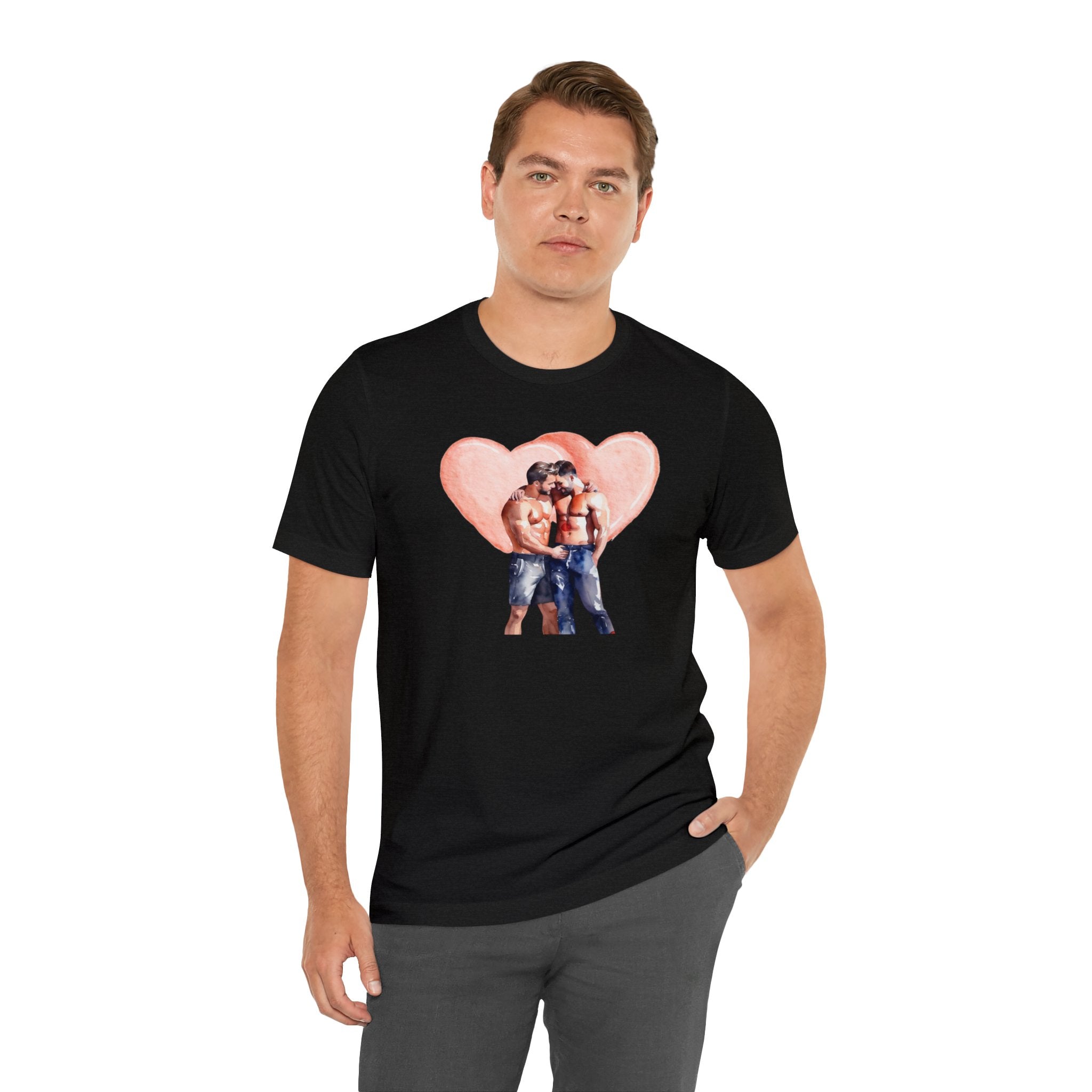Gay Valentines: "Heartfelt Connection" Tee - T-Shirt - Twisted Jezebel