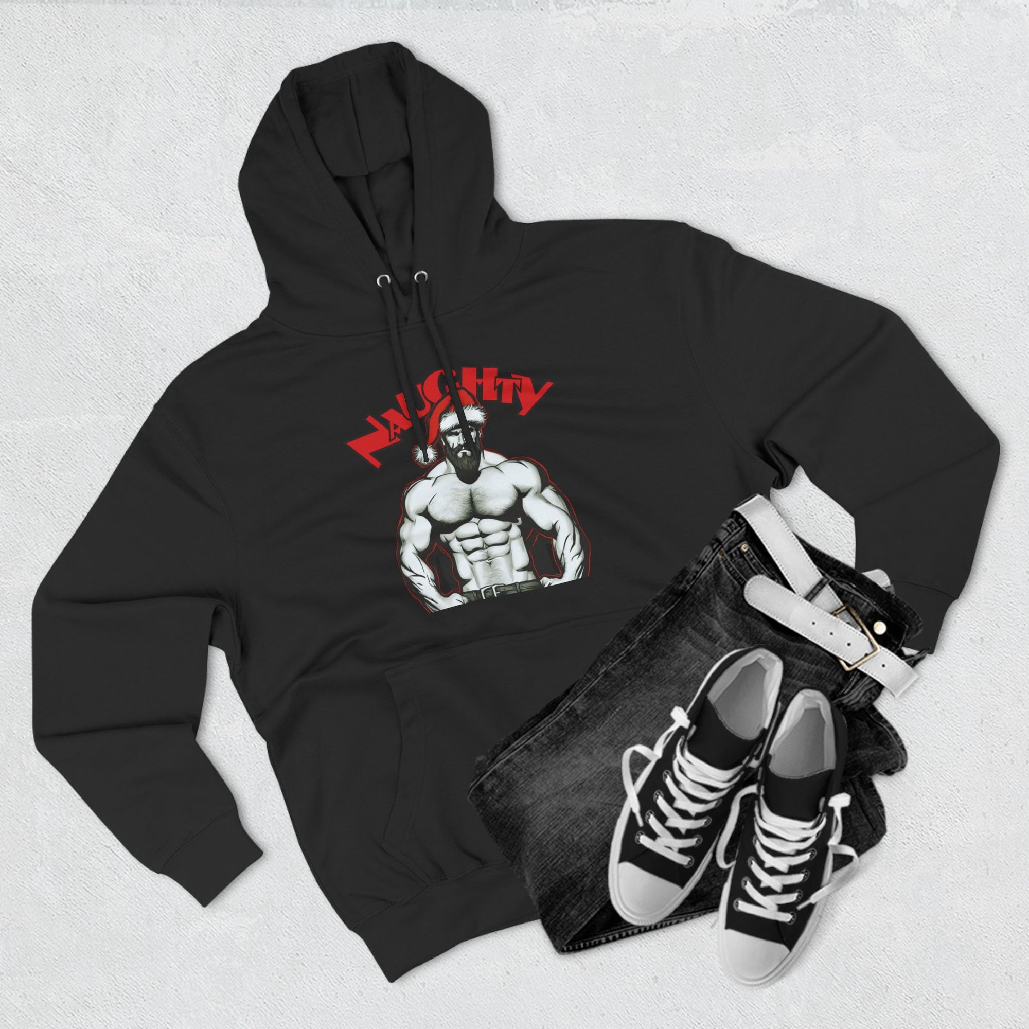 Naughty Daddy Three-Panel Fleece Hoodie
