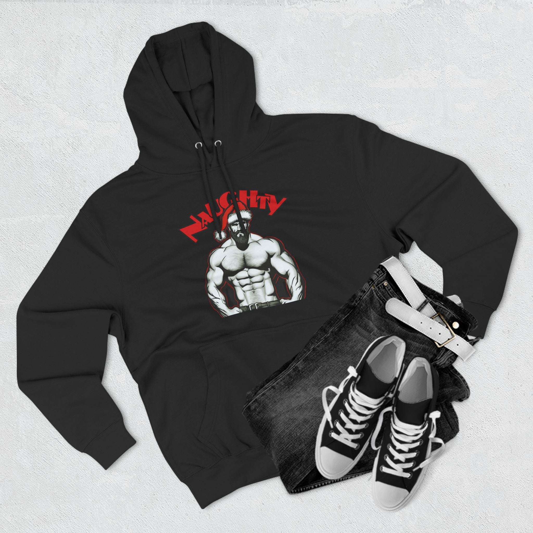 Naughty Daddy Three-Panel Fleece Hoodie
