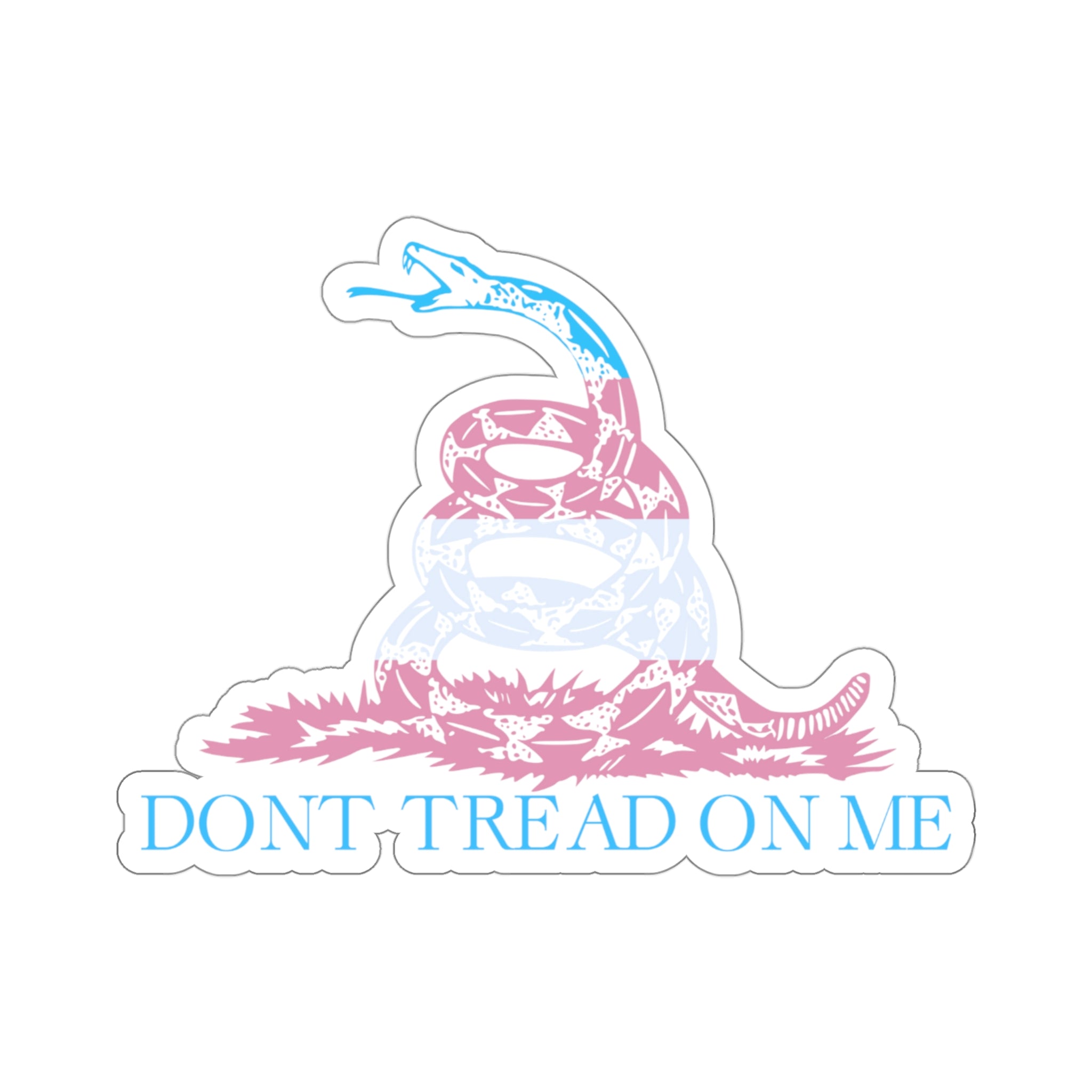 Dont Treat On Me Trans Edition Kiss-Cut Stickers - Kiss-Cut Stickers - Twisted Jezebel