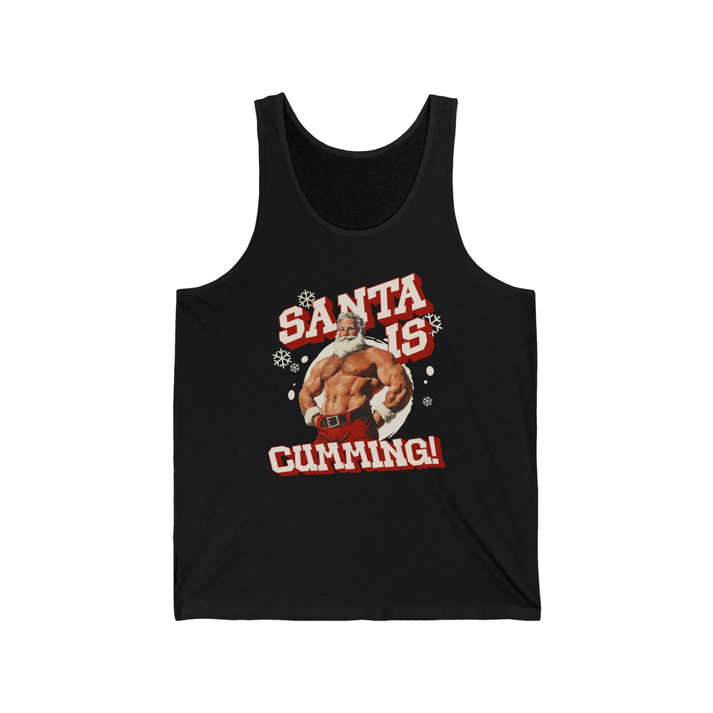 Santa Is Cumming Jersey Tank
