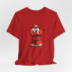 Santa Daddy, Jingle Balls Tee, White Edition