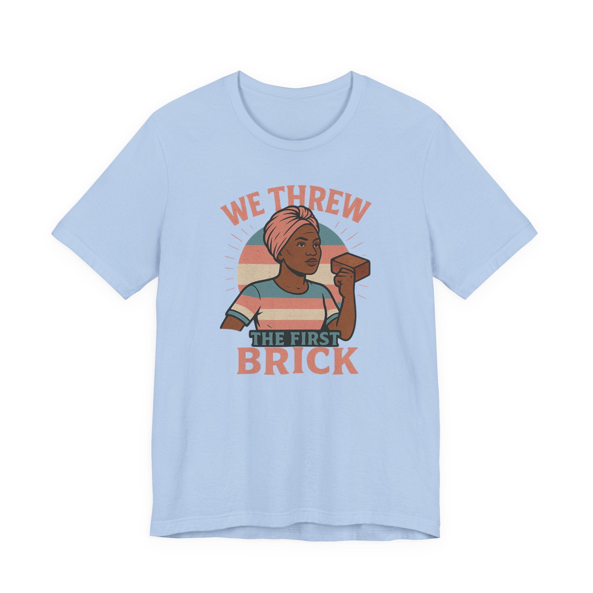 Antiqued We Threw the First Brick Stonewall Trans Women of Color Tribute Tee