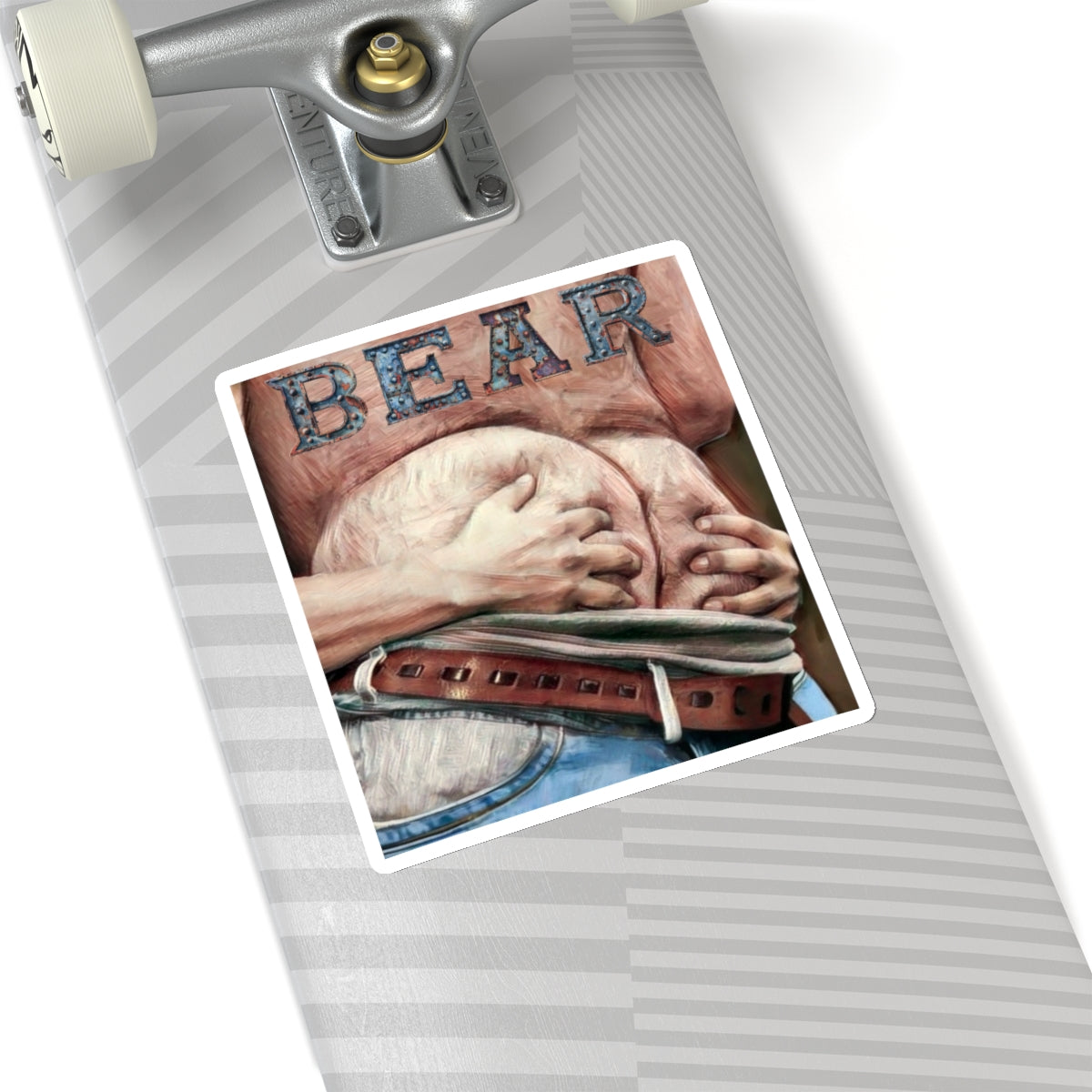 Bear Butt Kiss-Cut Stickers