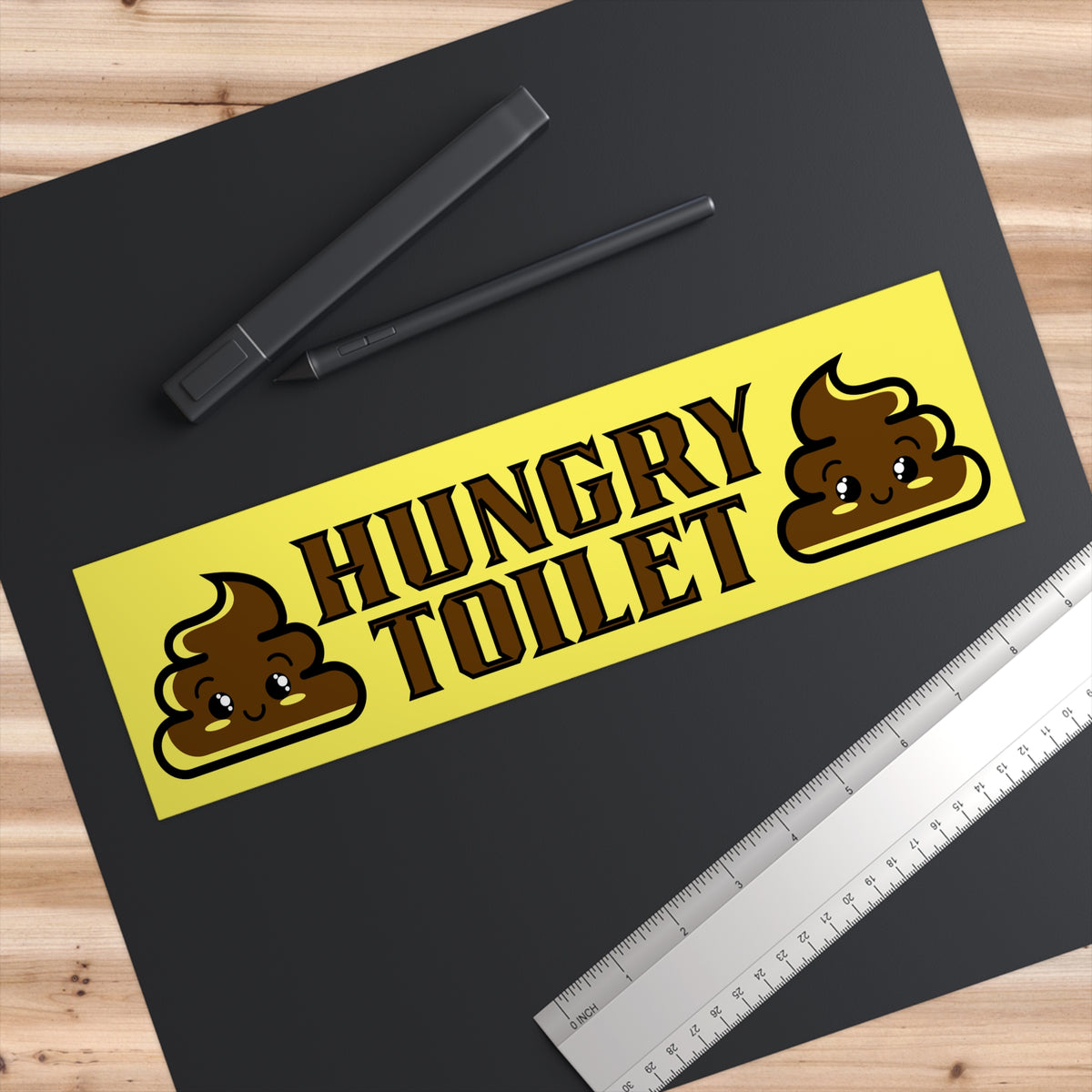 Hungry Toilet Bumper Sticker