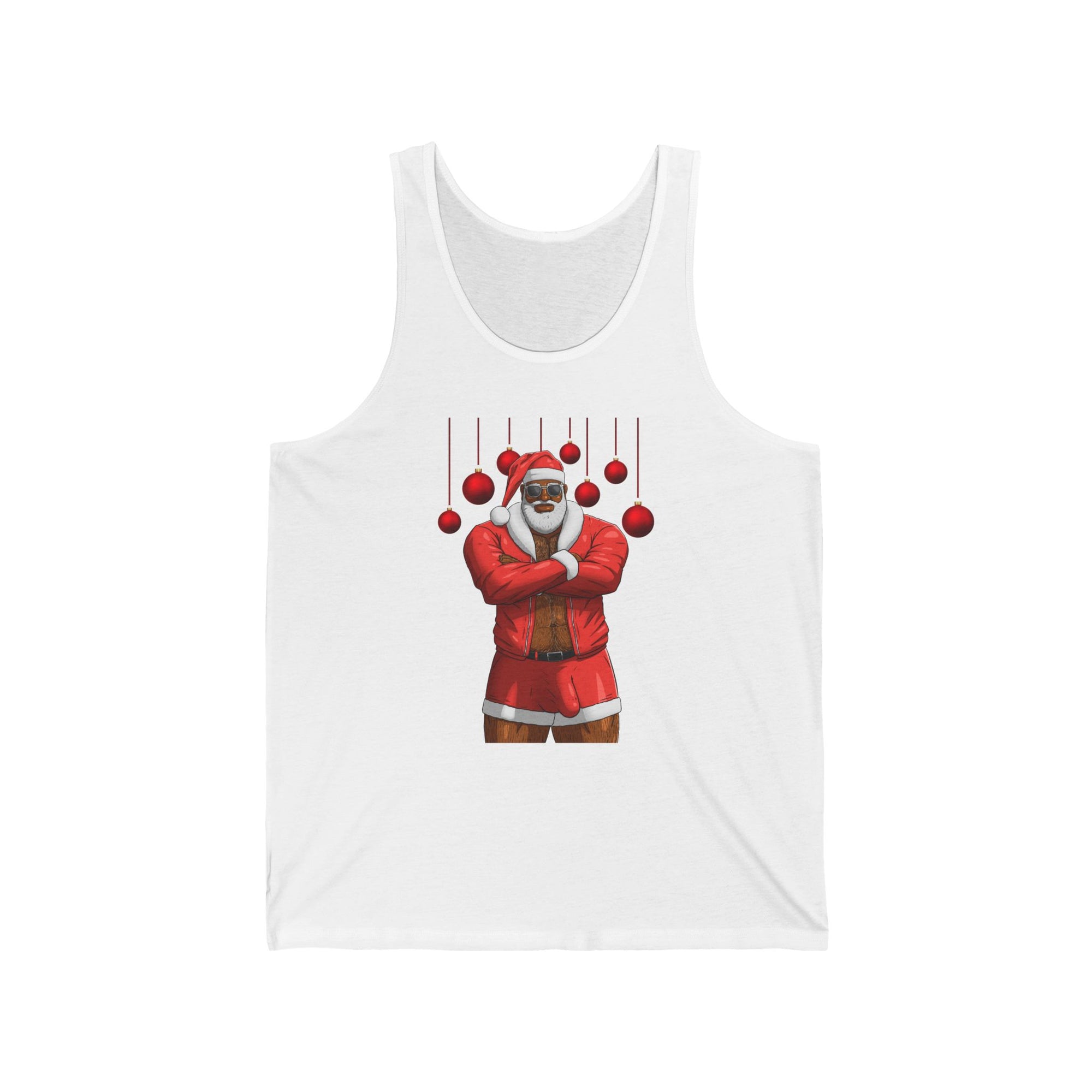 Santa Daddy, Jingle Balls Jersey Tank, Black Edition