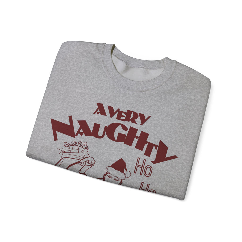 A Very Naughty Ho, Santa Muscle Bear Gildan Pullover