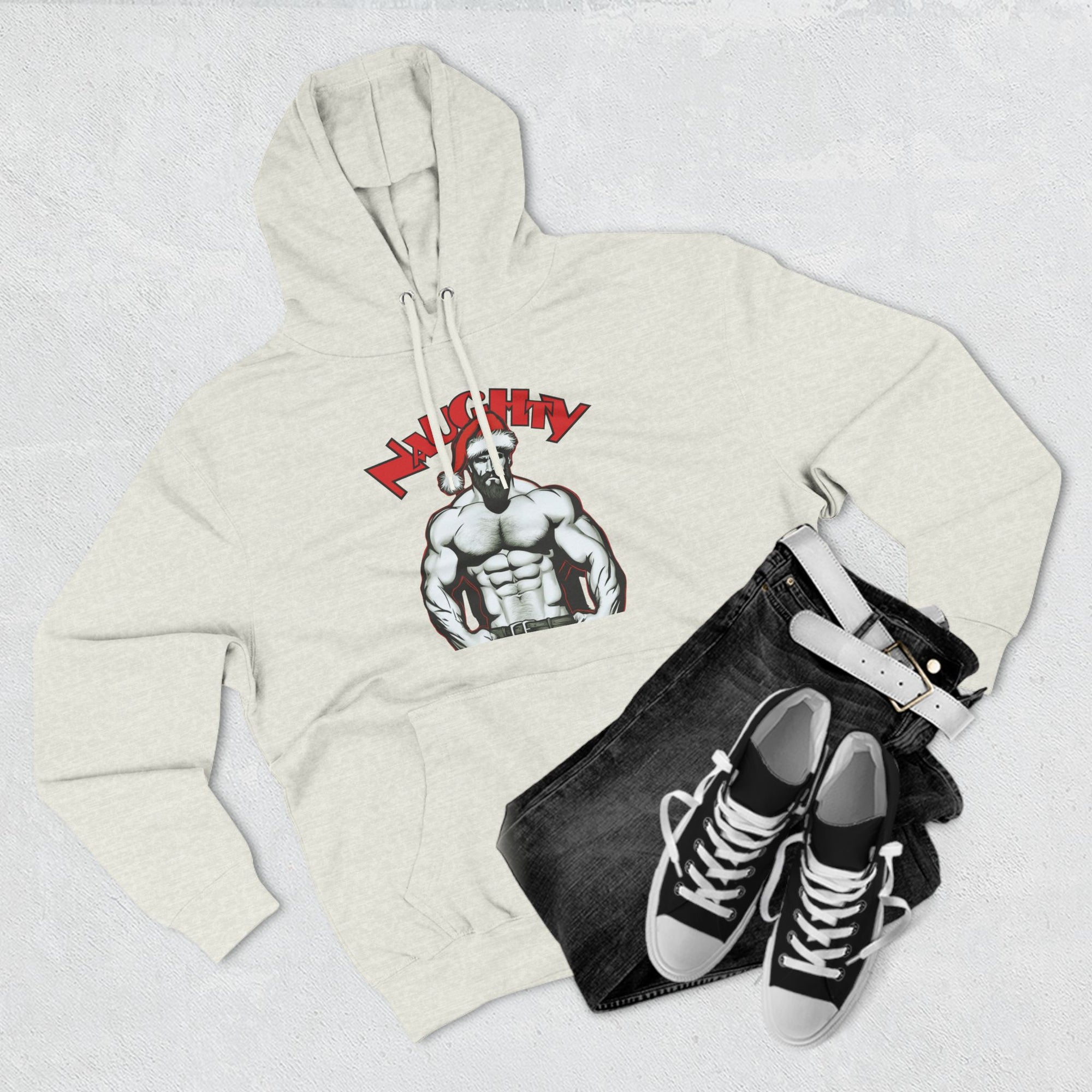 Naughty Daddy Three-Panel Fleece Hoodie