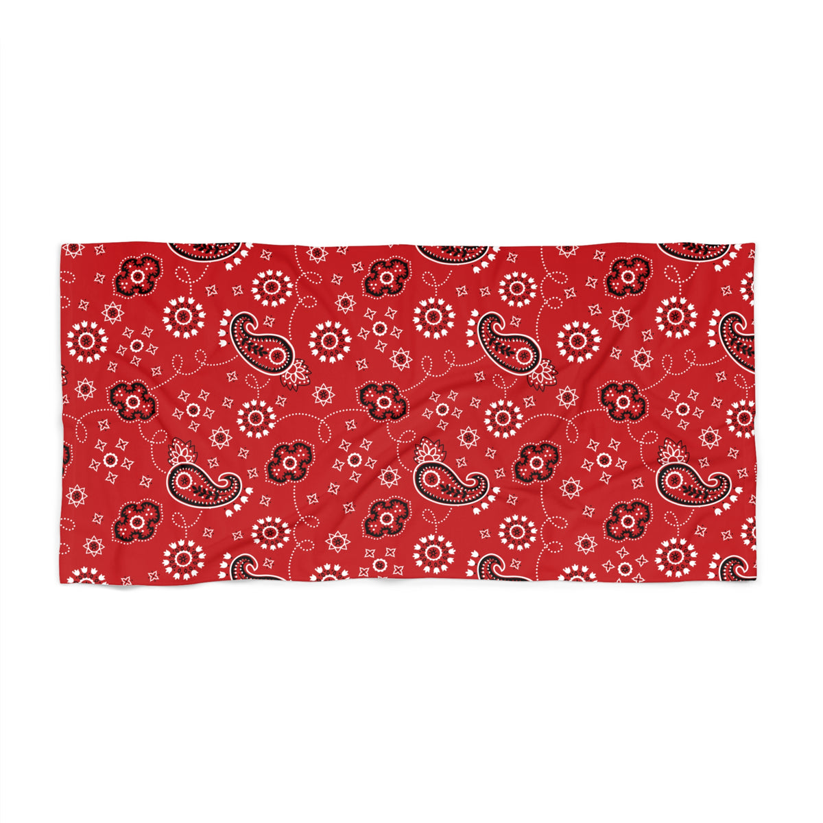 Hanky Code: Red, Rimming Mat Towel