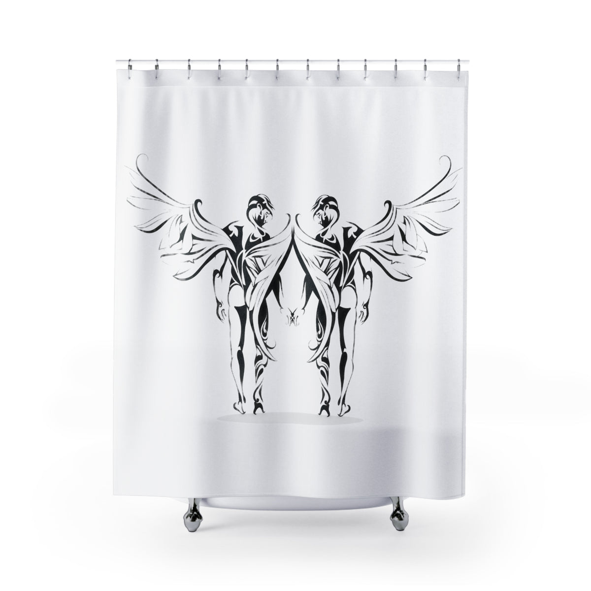 Angels in Love Shower Curtain - Shower Curtain - Twisted Jezebel