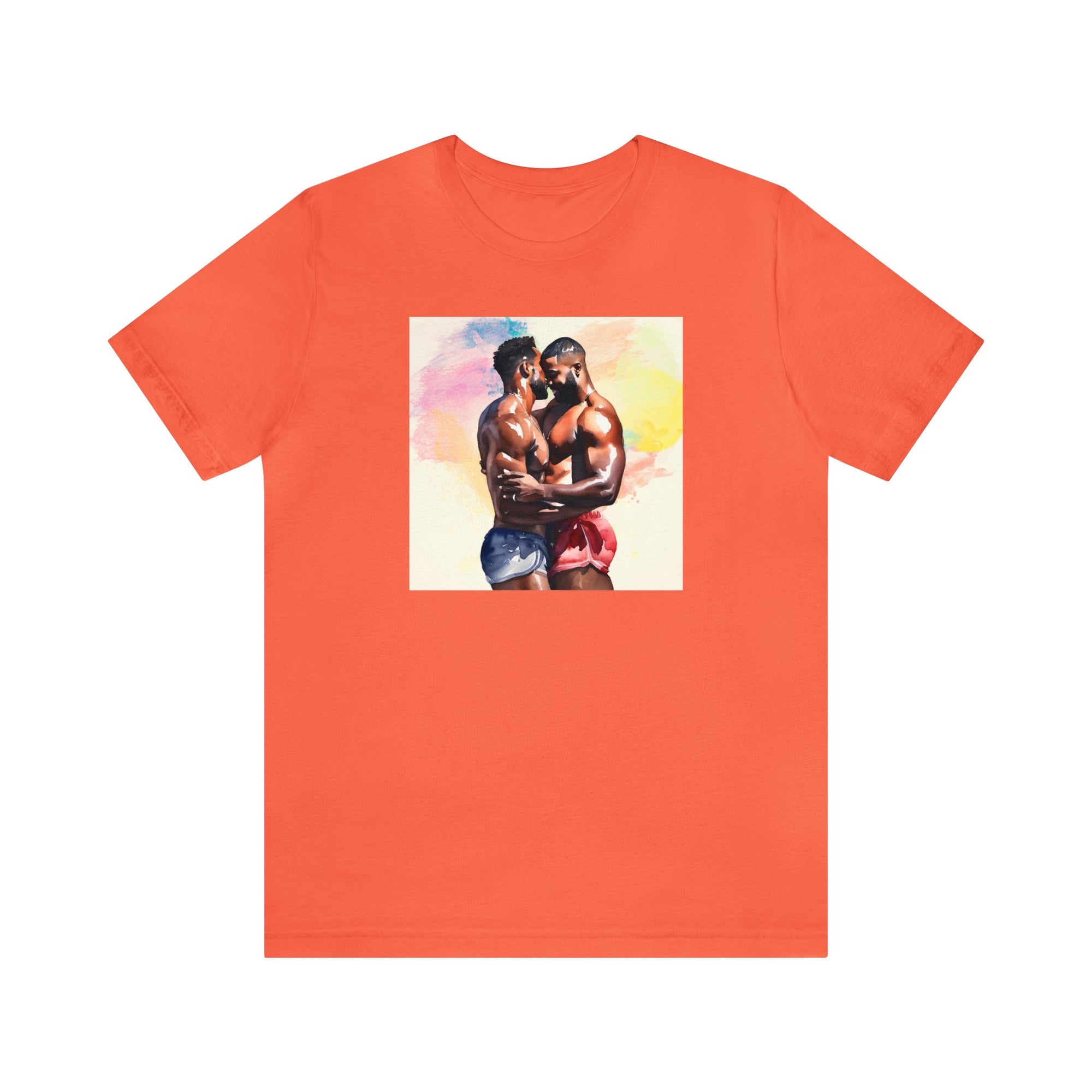 Gay Valentines: "Sunset Embrace" Tee - T-Shirt - Twisted Jezebel