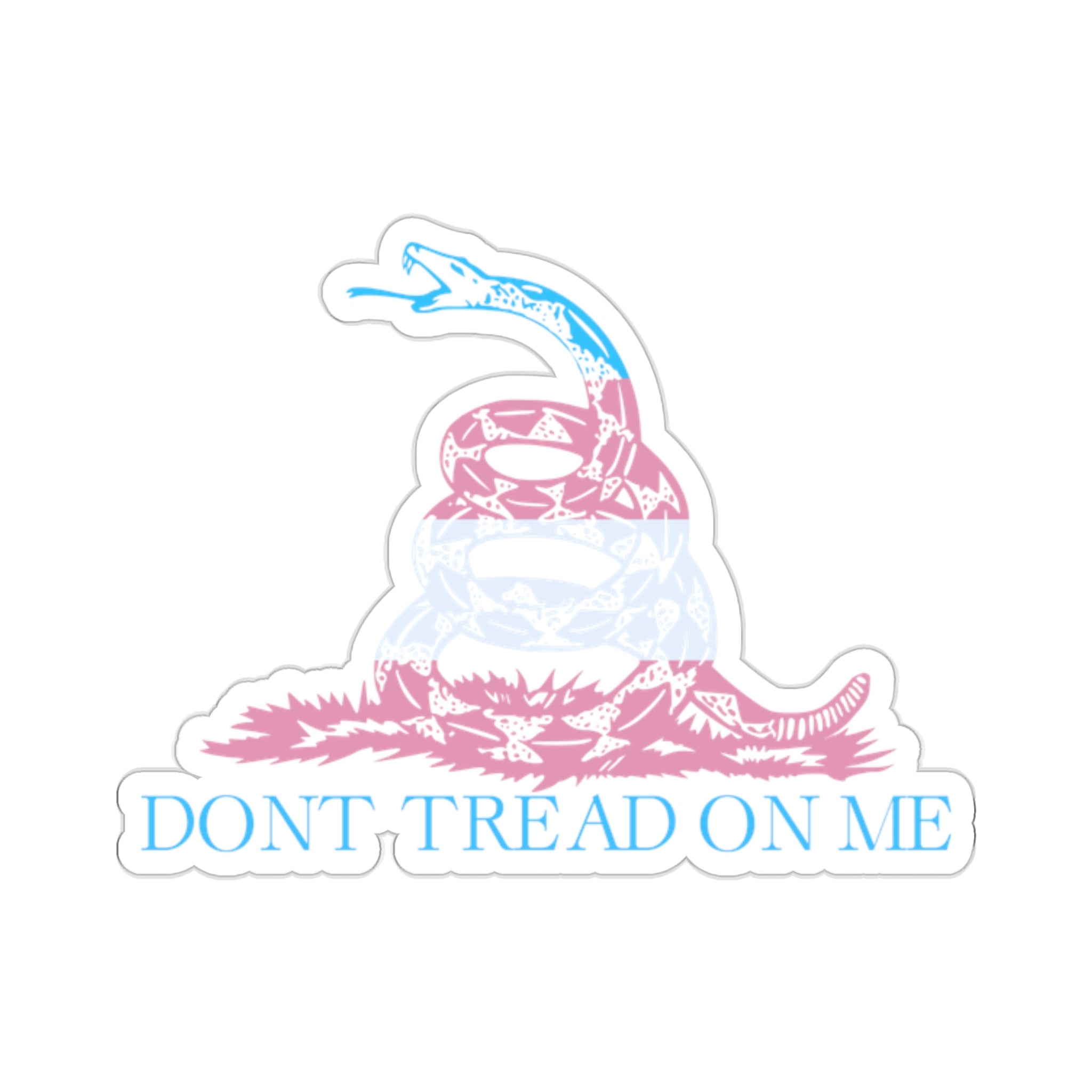 Dont Treat On Me Trans Edition Kiss-Cut Stickers - Kiss-Cut Stickers - Twisted Jezebel