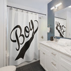 Boy Shower Curtain - Shower Curtain - Twisted Jezebel