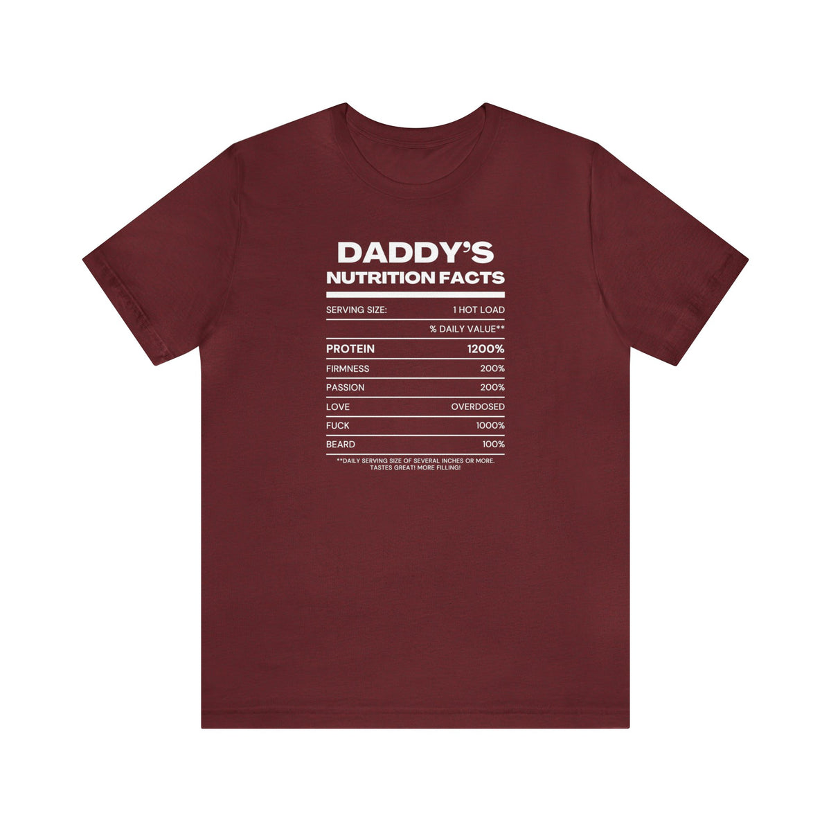 Daddy's Nutrition Facts Tee - Tee - Twisted Jezebel