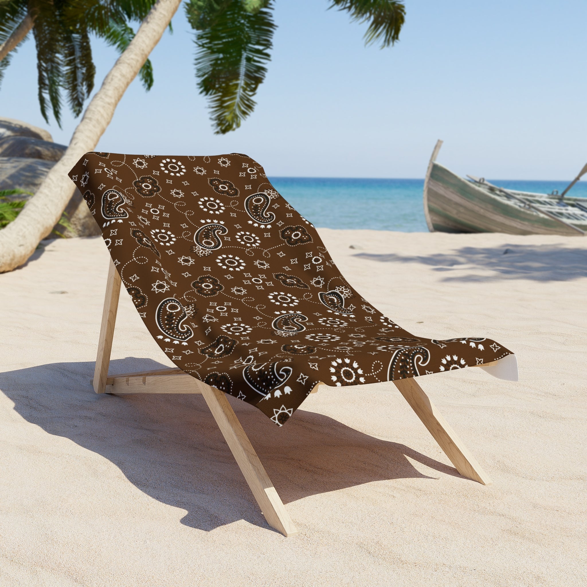 Hanky Code: Brown, Rimming Mat Towel