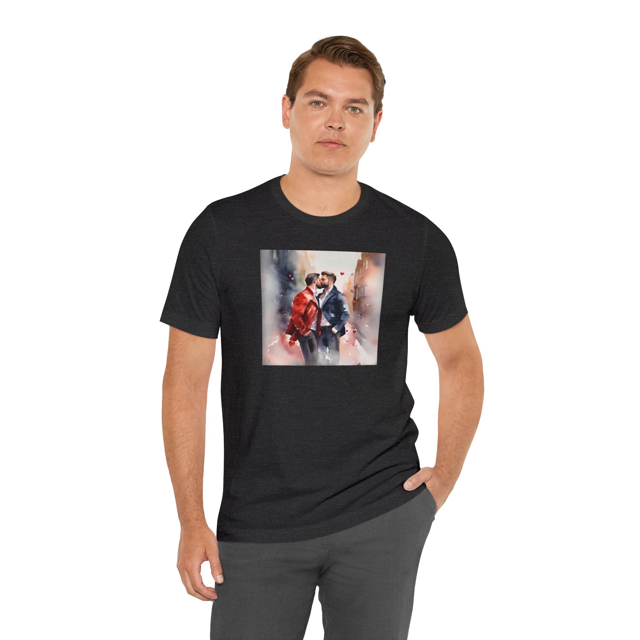 Gay Valentines: "Heartfelt Kiss" Tee - T-Shirt - Twisted Jezebel