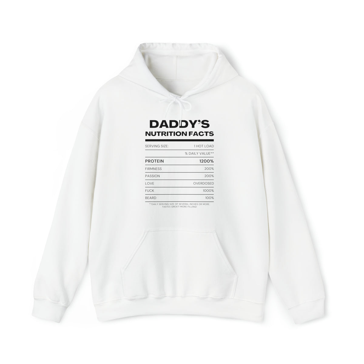 Daddy's Nutrition Facts Hoodie - Hoodie - Twisted Jezebel