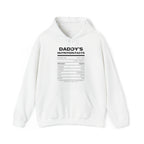 Daddy's Nutrition Facts Hoodie - Hoodie - Twisted Jezebel