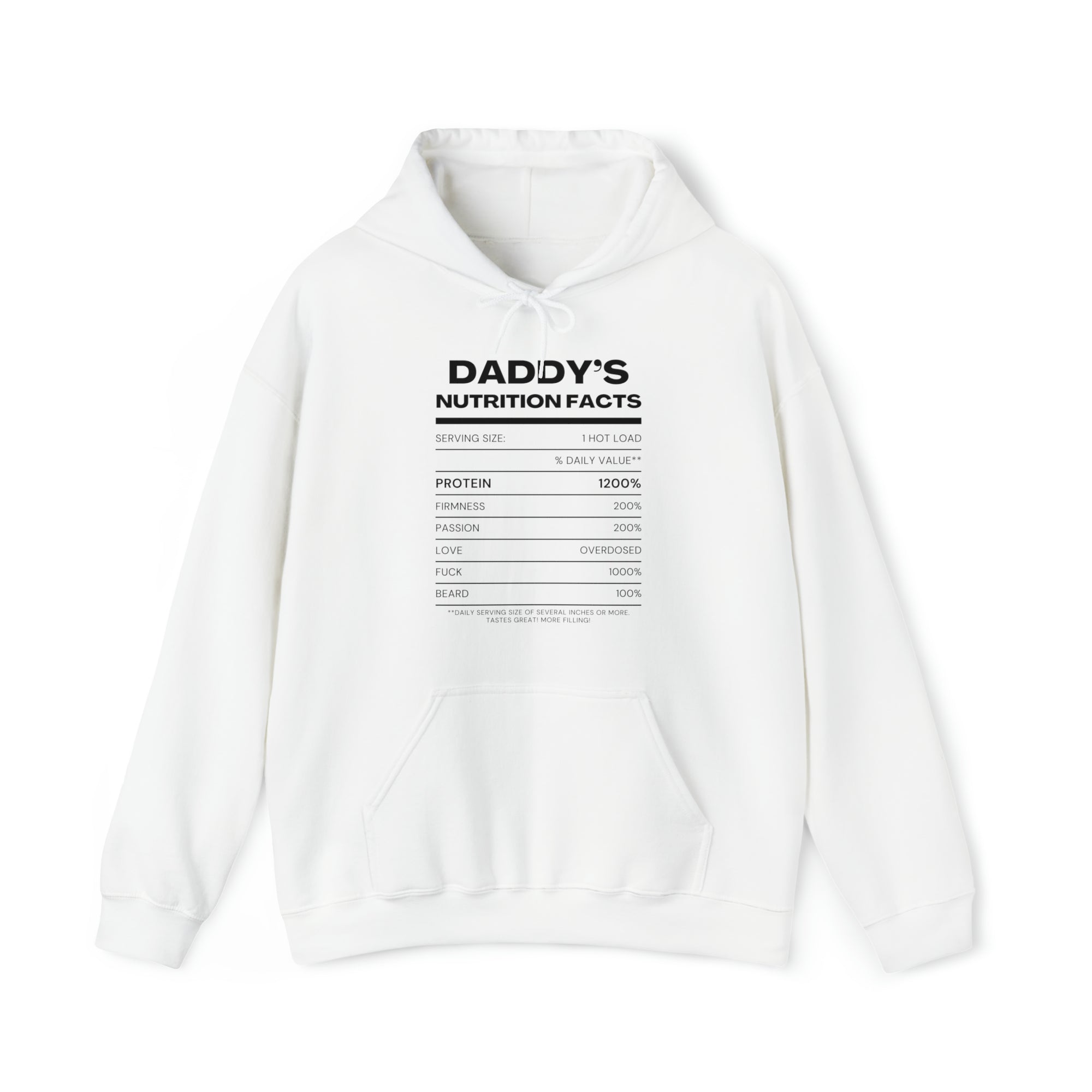 Daddy's Nutrition Facts Hoodie - Hoodie - Twisted Jezebel