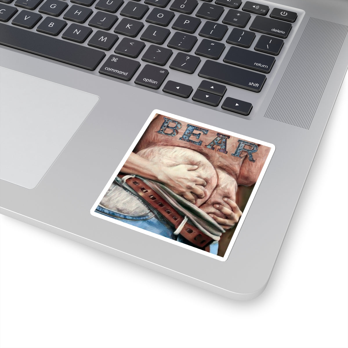 Bear Butt Kiss-Cut Stickers