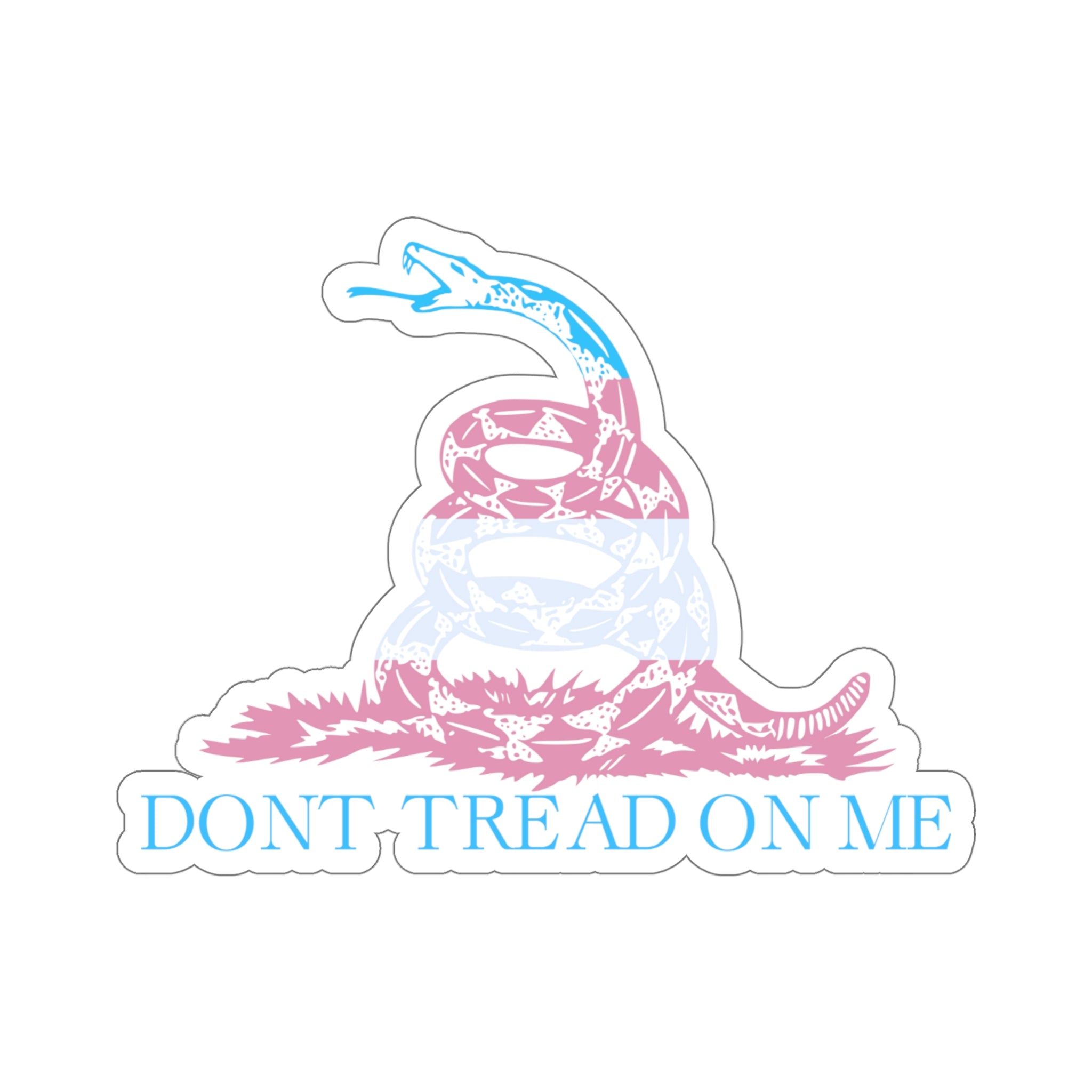 Dont Treat On Me Trans Edition Kiss-Cut Stickers - Kiss-Cut Stickers - Twisted Jezebel