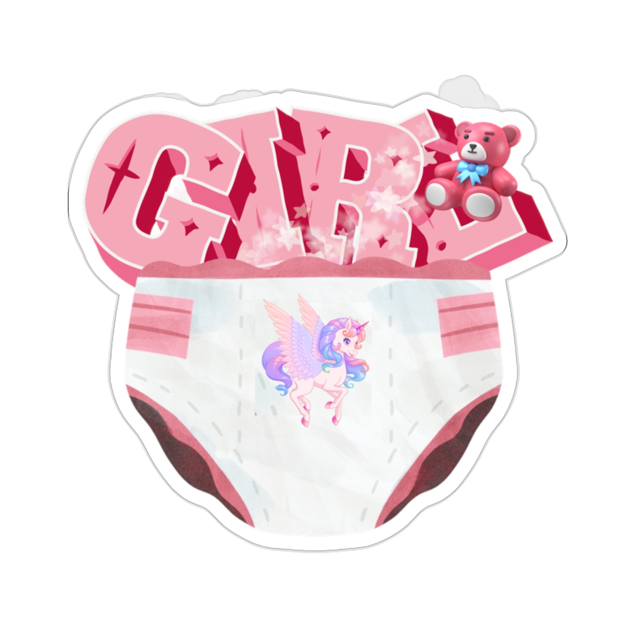 Diaper Girl Kiss-Cut Stickers - Kiss-Cut Stickers - Twisted Jezebel