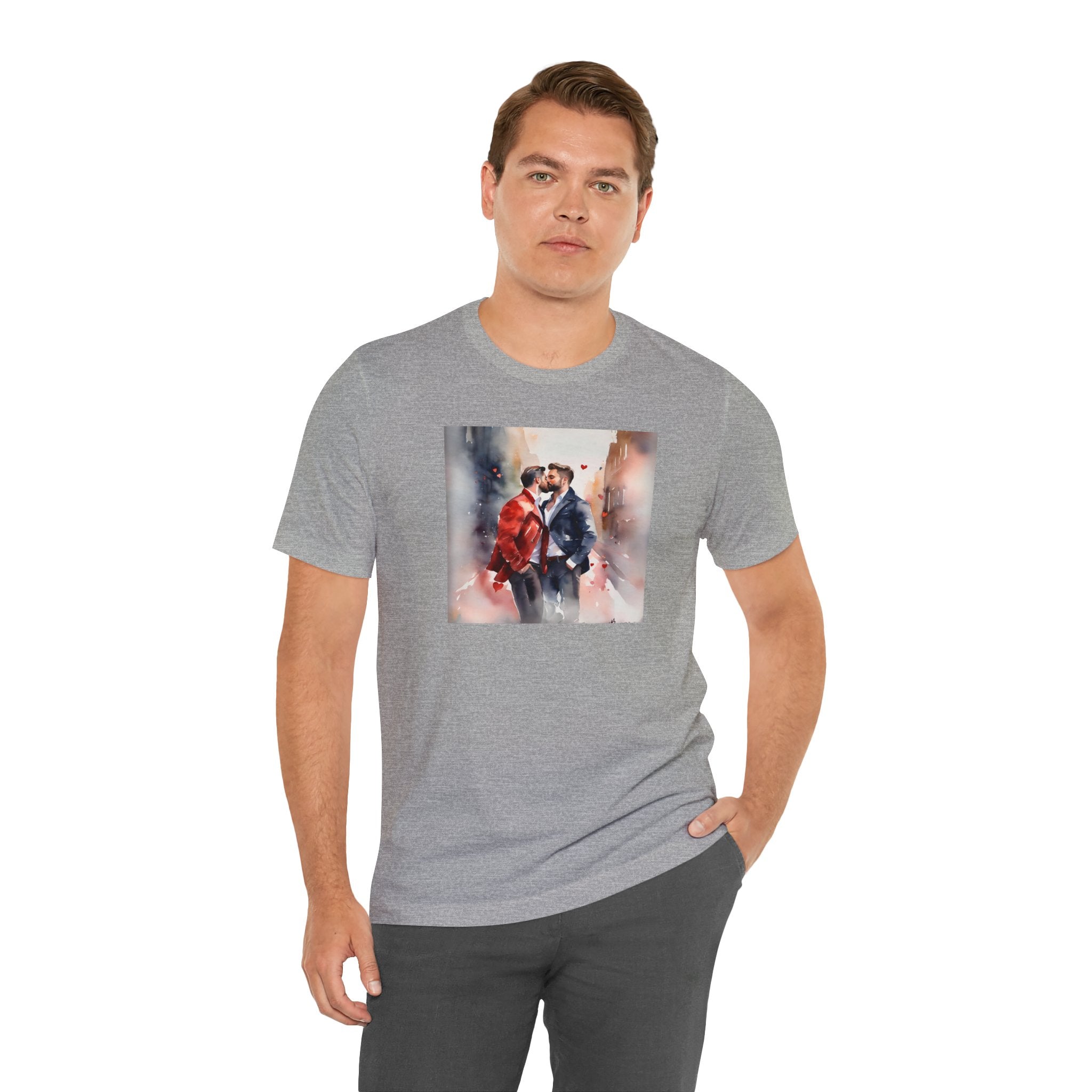 Gay Valentines: "Heartfelt Kiss" Tee - T-Shirt - Twisted Jezebel