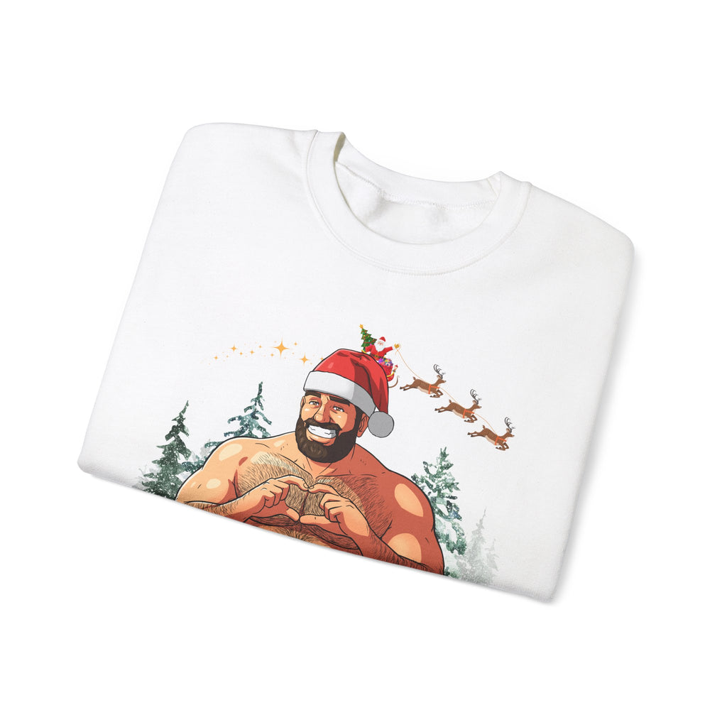 Big Nick (ahem, Dick) Energy Gildan Pullover, White Edition